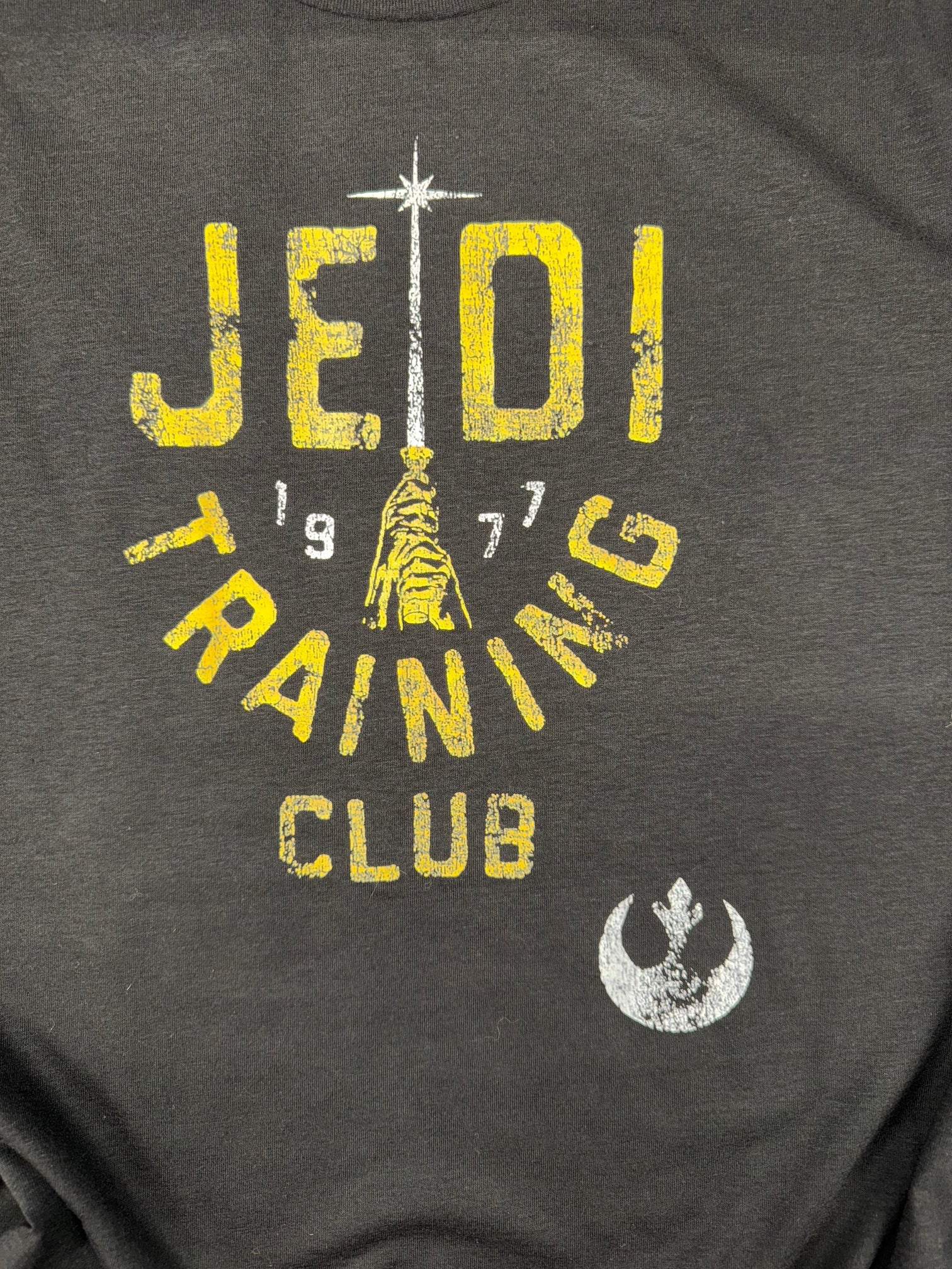 STAR WARS JEDI TRAINING CLUB BLACK T SHIRT