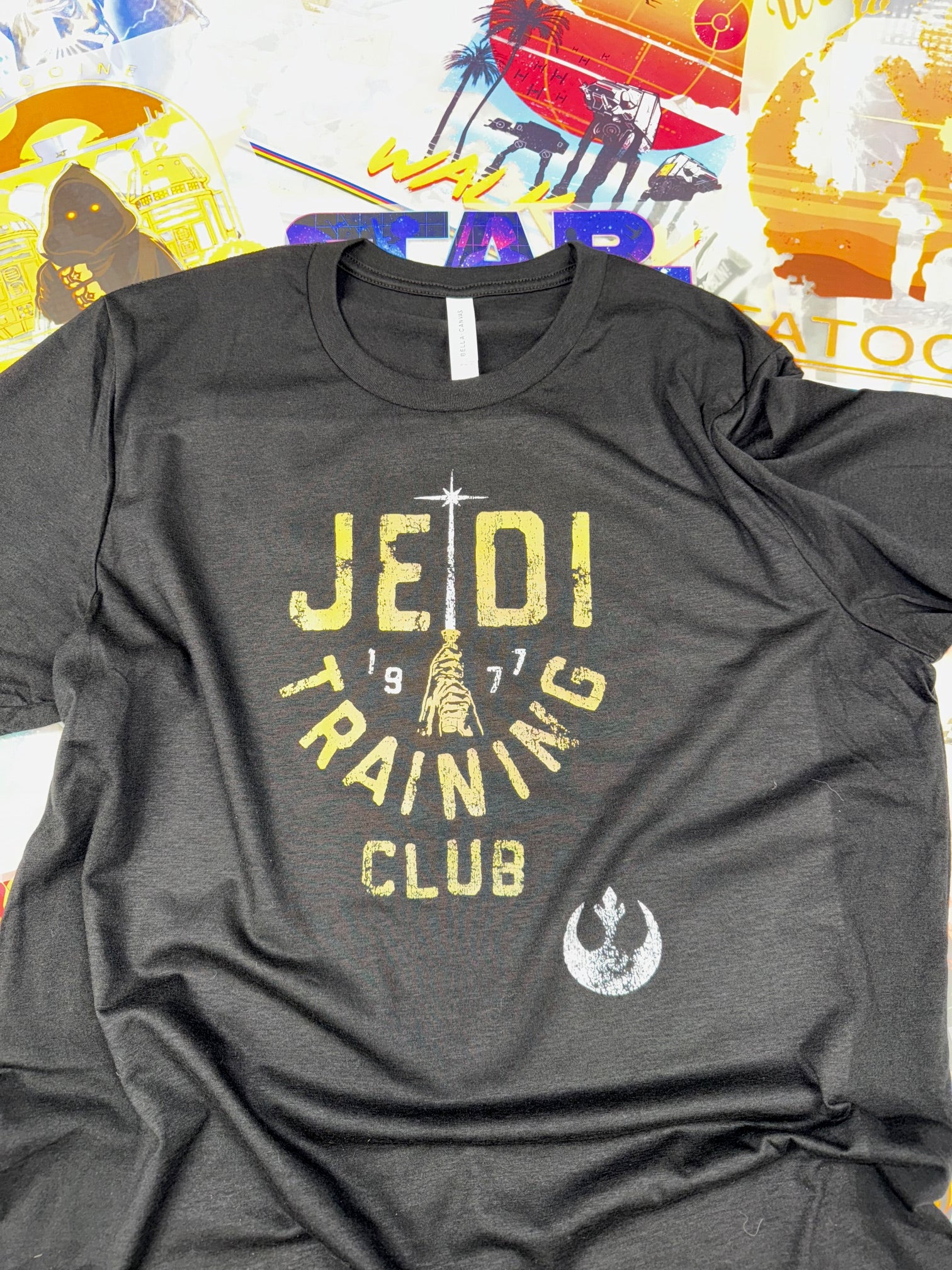 STAR WARS JEDI TRAINING CLUB BLACK T SHIRT