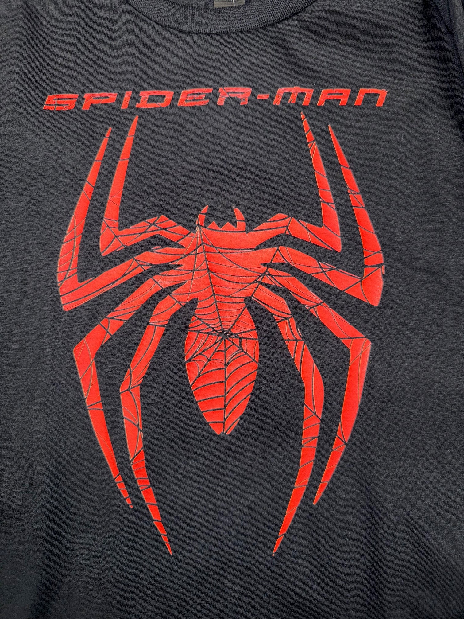 SPIDERMAN LOGO BLACK T SHIRT