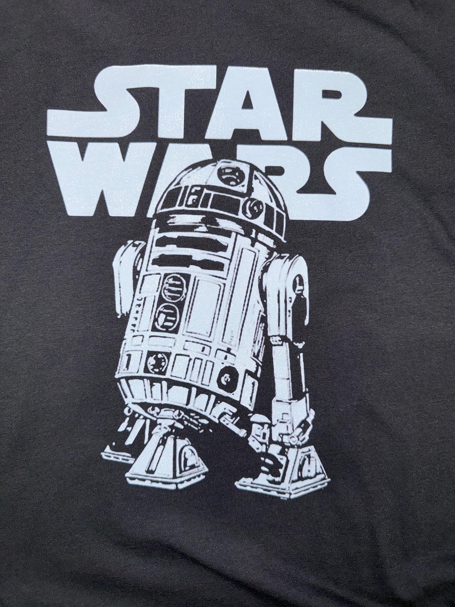 STAR WARS R2D2 DROID BLACK T SHIRT
