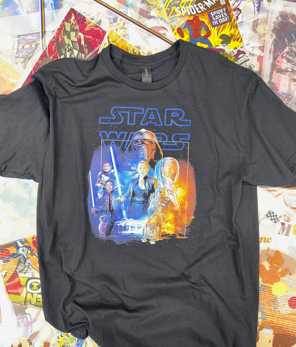 STAR WARS THE FORCE AWAKENS BLACK T SHIRT