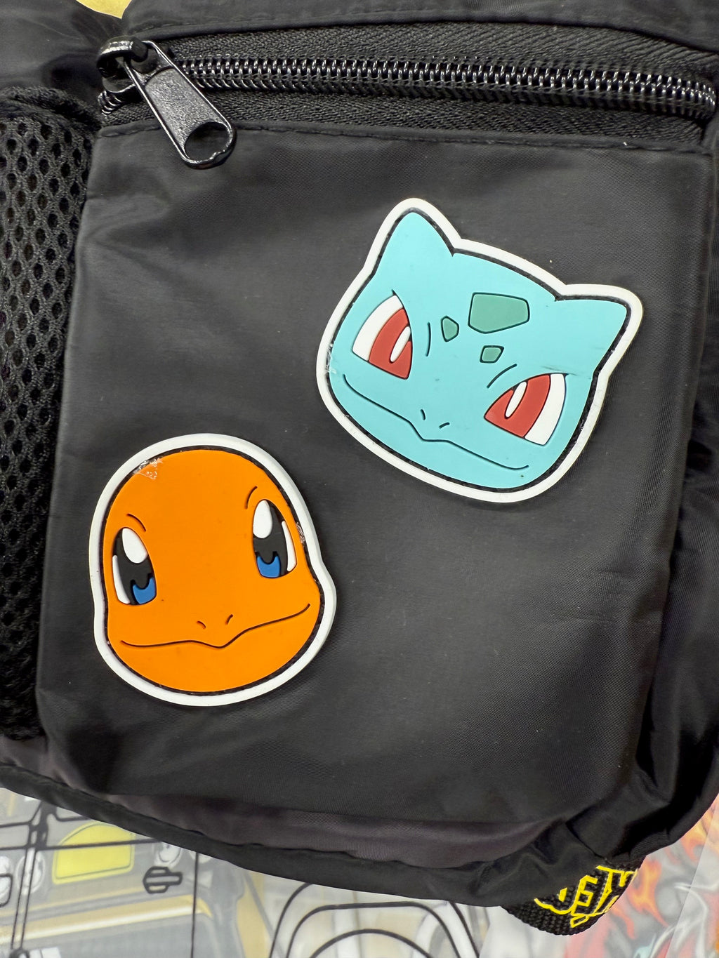 POKEMON PADDED BLACK AND YELLOW MINI BACKPACK