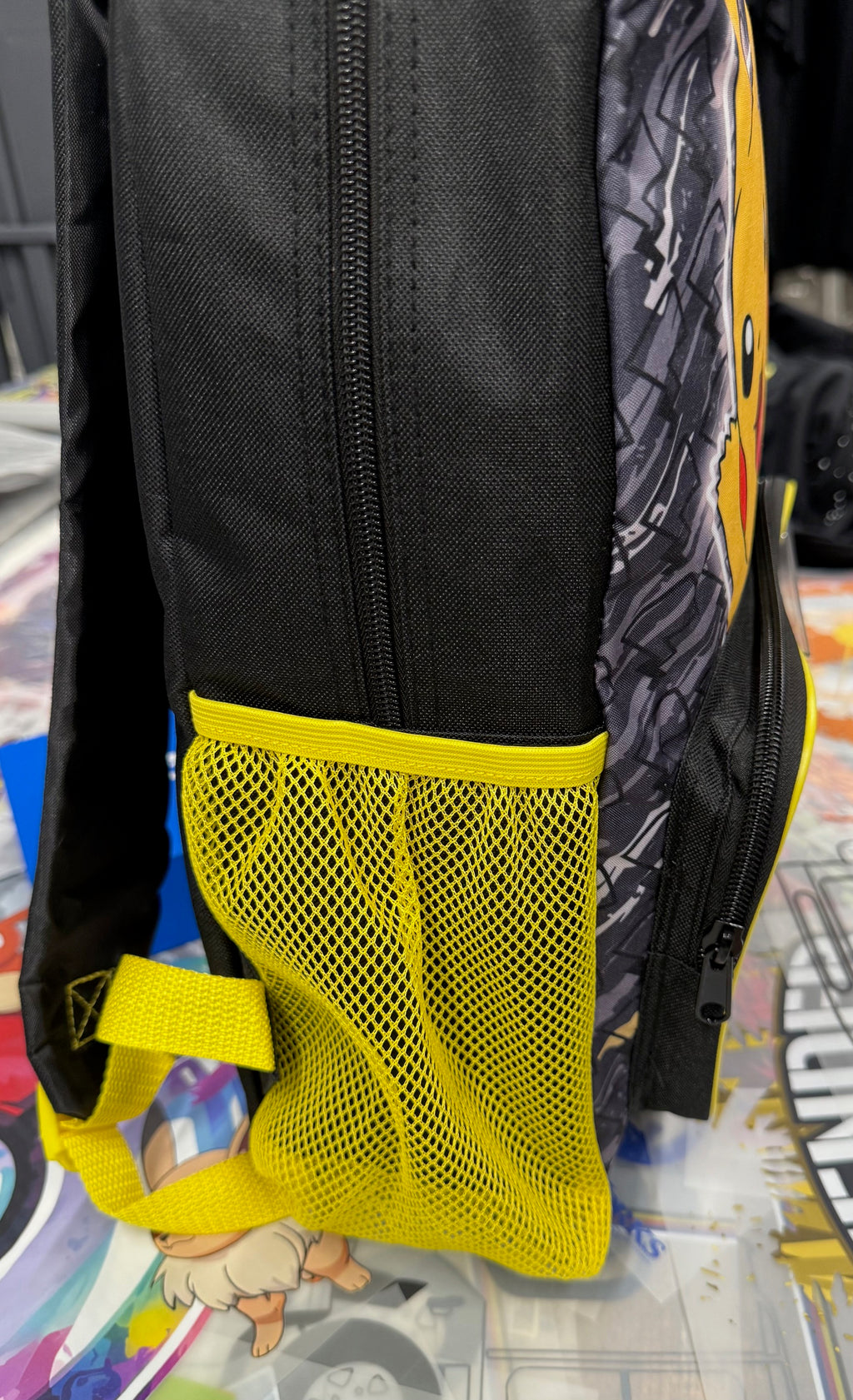 POKEMON PIKACHU BLACK AND YELLOW BACKPACK