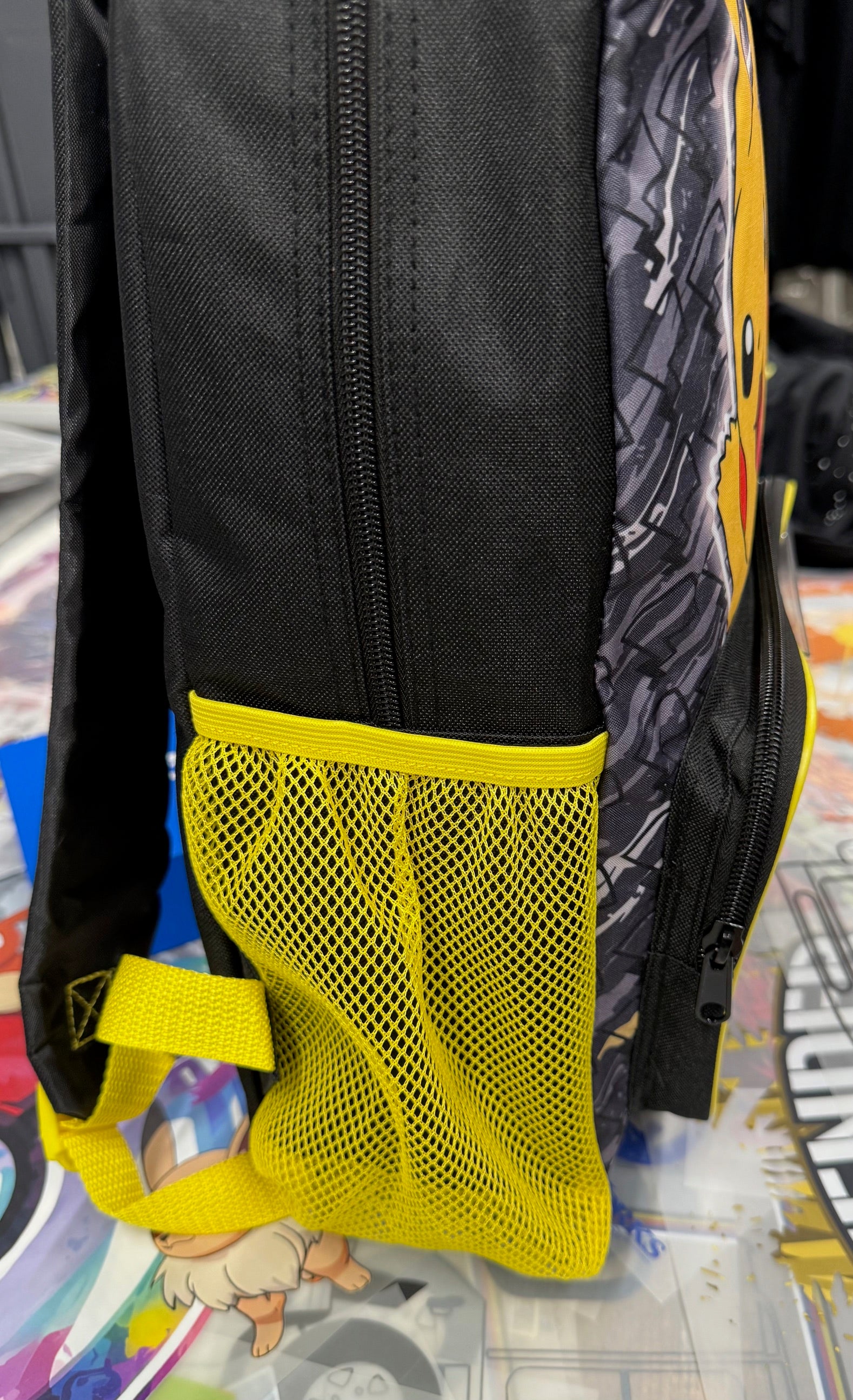POKEMON PIKACHU BLACK AND YELLOW BACKPACK