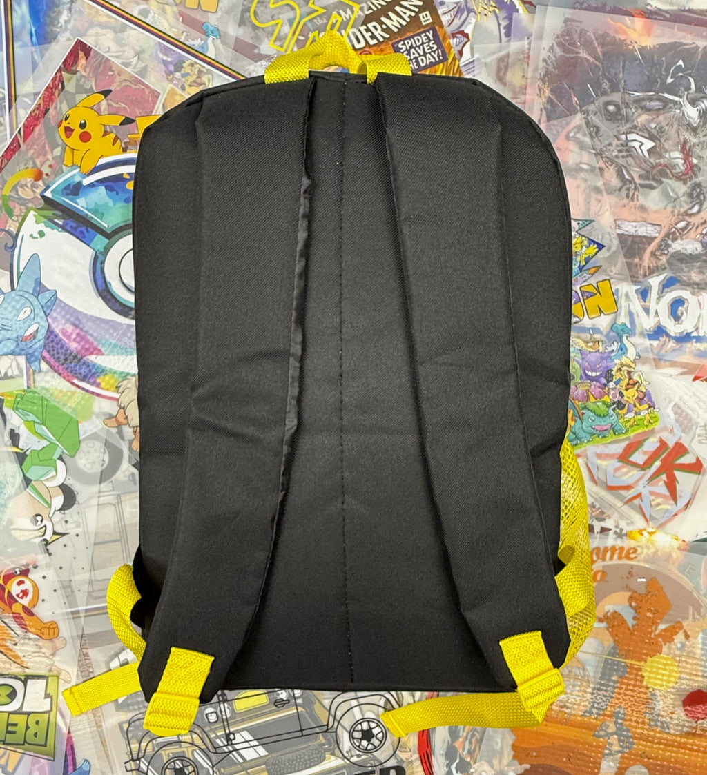 POKEMON PIKACHU BLACK AND YELLOW BACKPACK