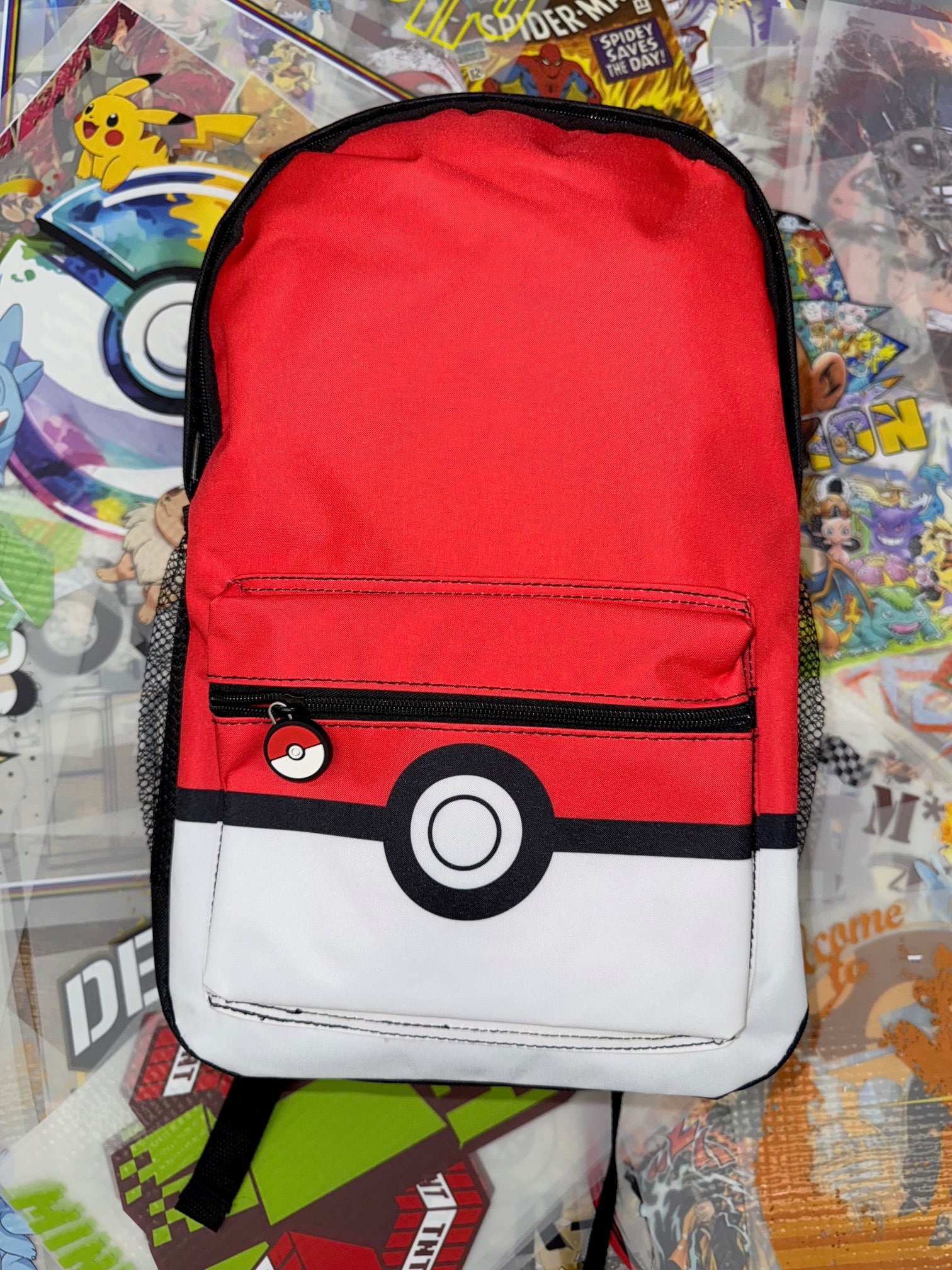 POKEMON CLASSIC RED AND WHITE BACKPACK