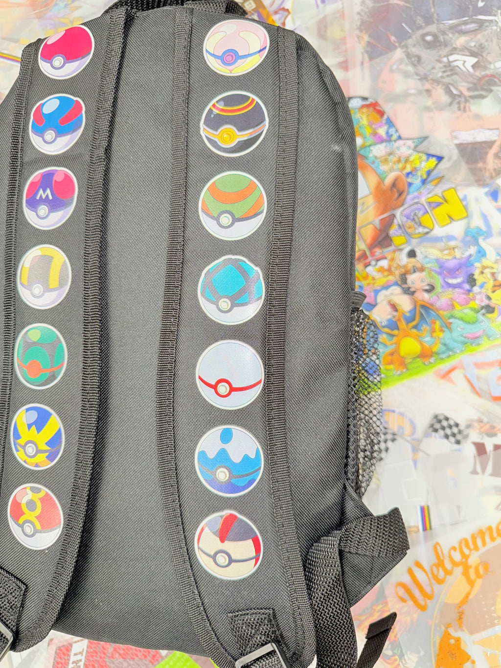 POKEMON CLASSIC RED AND WHITE BACKPACK