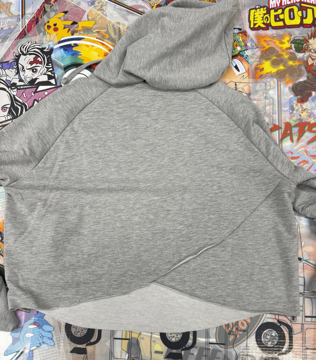GENSHIN IMPACT GAMERS CROPPED GREY HOODIE