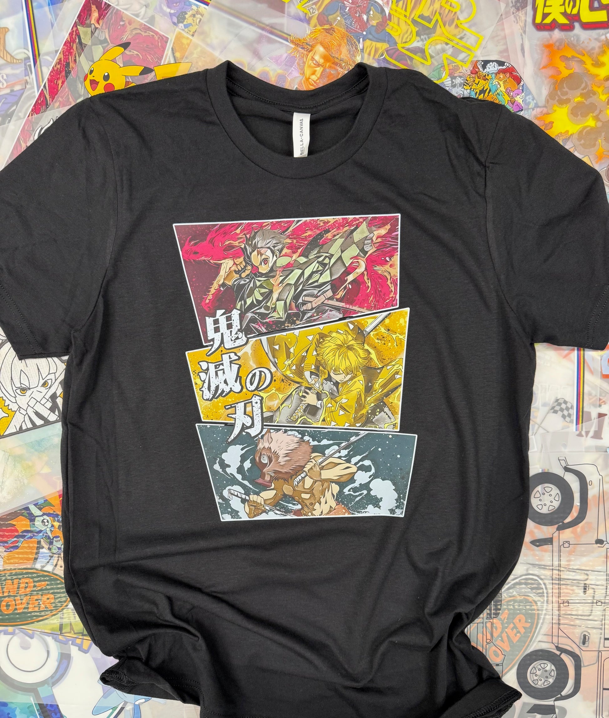 DEMON SLAYER BLACK T SHIRT