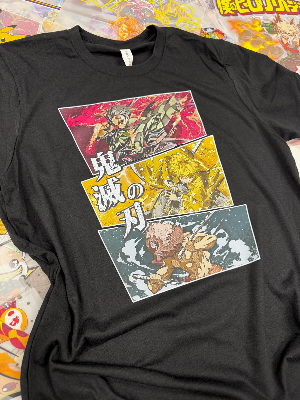 DEMON SLAYER BLACK T SHIRT