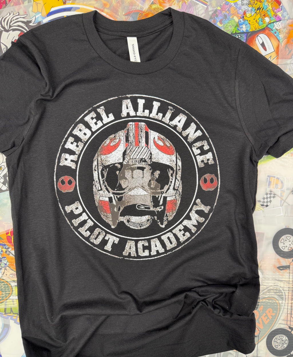 STAR WARS REBEL ALLIANCE PILOT ACADEMY BLACK T SHIRT