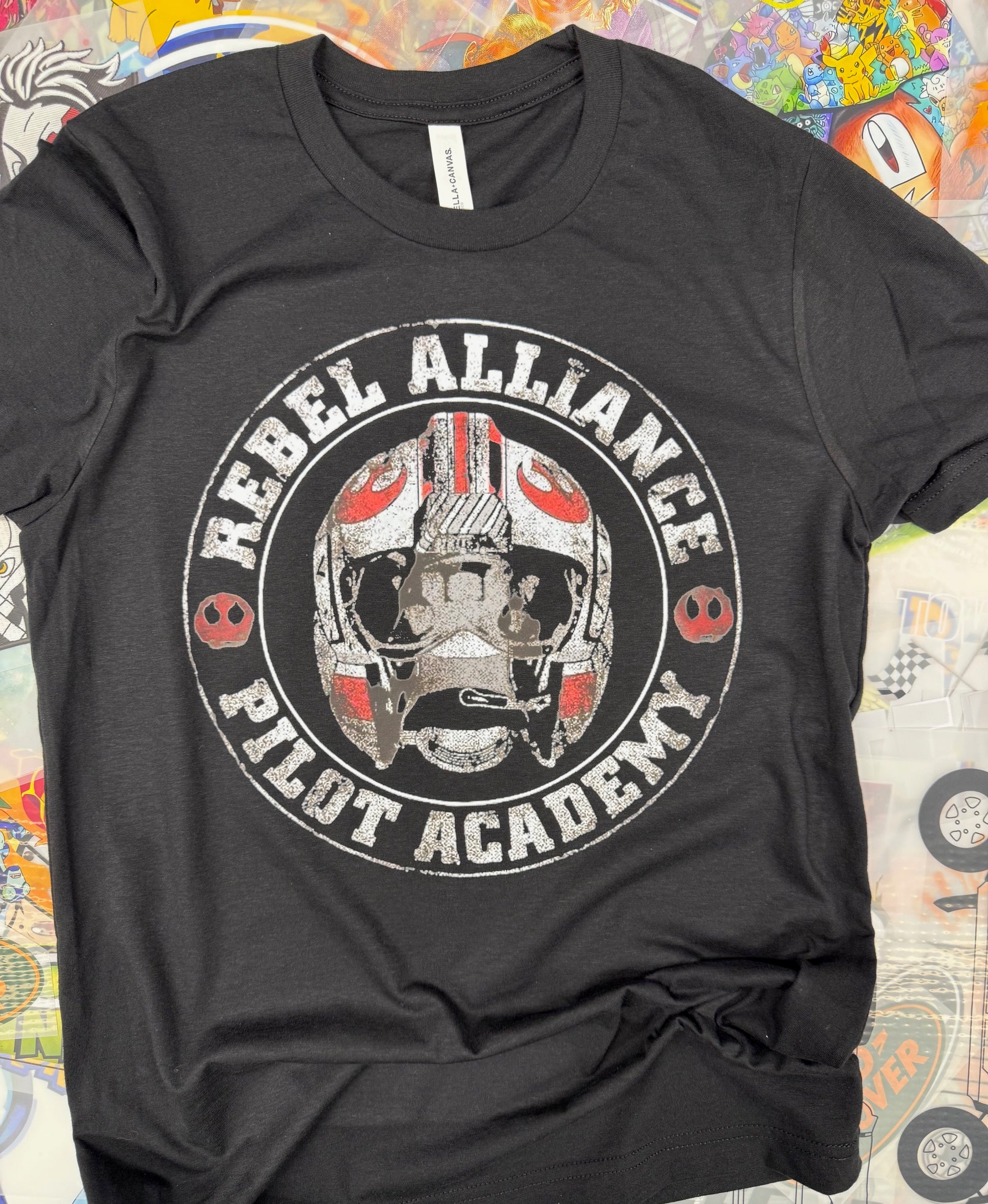 STAR WARS REBEL ALLIANCE PILOT ACADEMY BLACK T SHIRT
