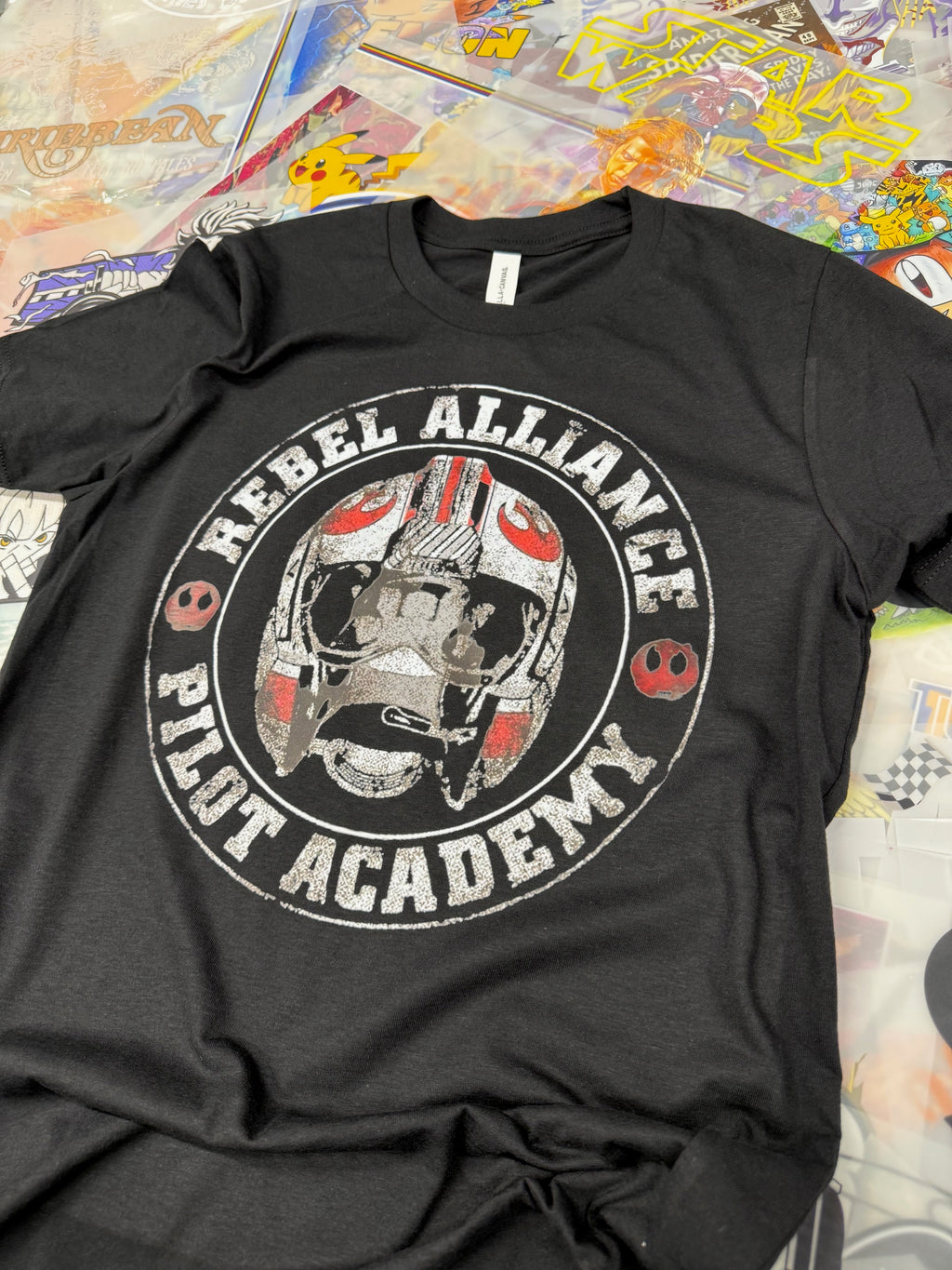 STAR WARS REBEL ALLIANCE PILOT ACADEMY BLACK T SHIRT