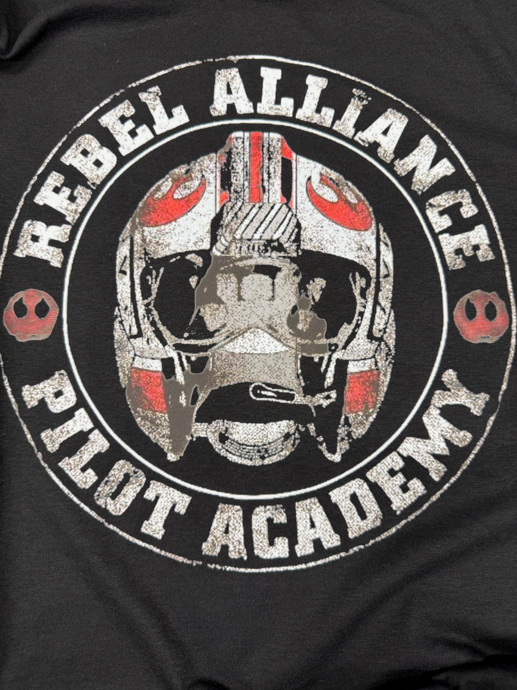 STAR WARS REBEL ALLIANCE PILOT ACADEMY BLACK T SHIRT