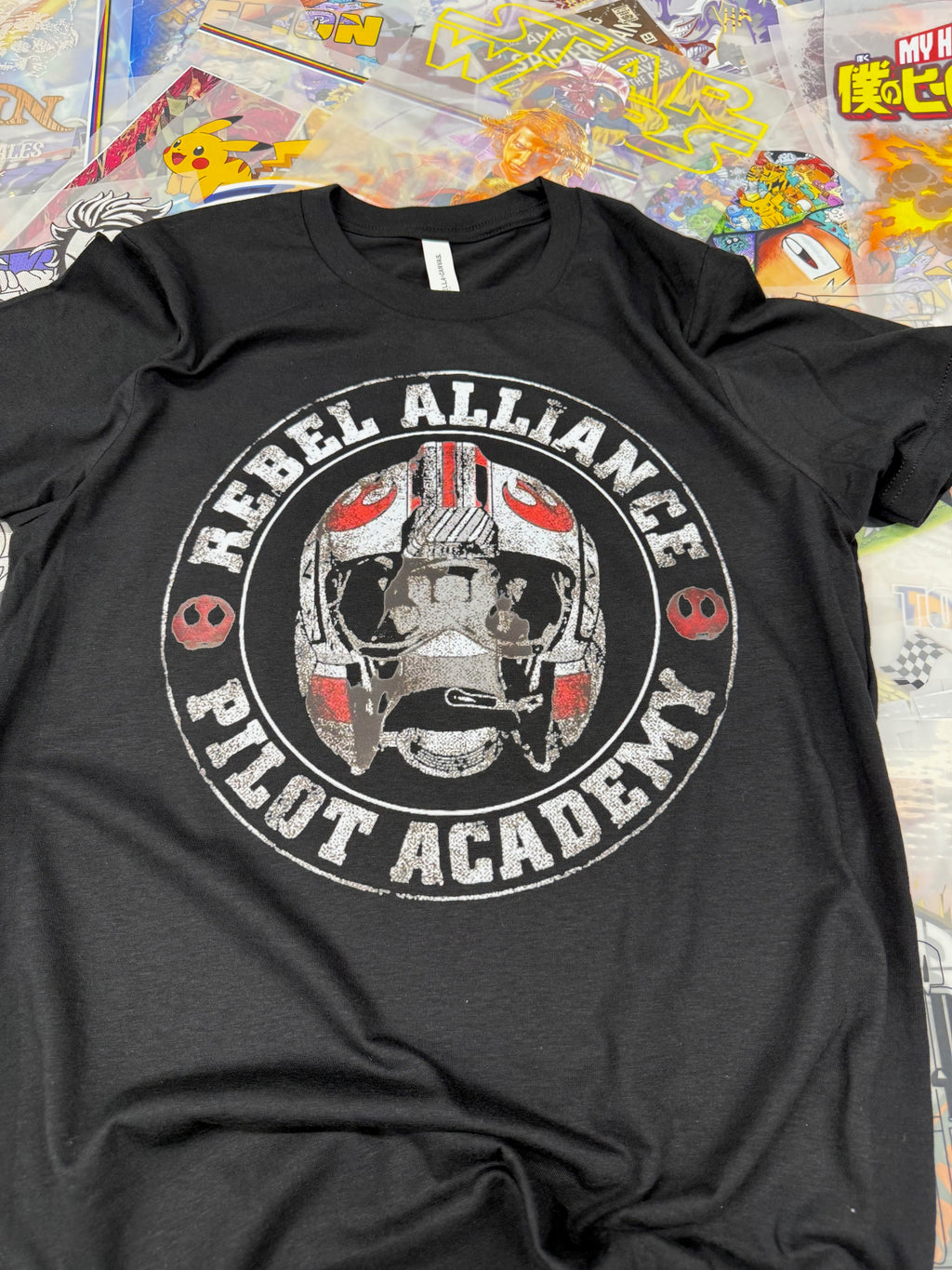 STAR WARS REBEL ALLIANCE PILOT ACADEMY BLACK T SHIRT