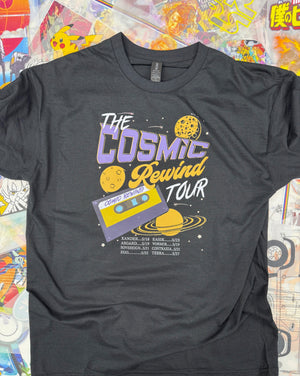 GUARDIANS OF THE GALAXY COSMIC TOUR BLACK T SHIRT
