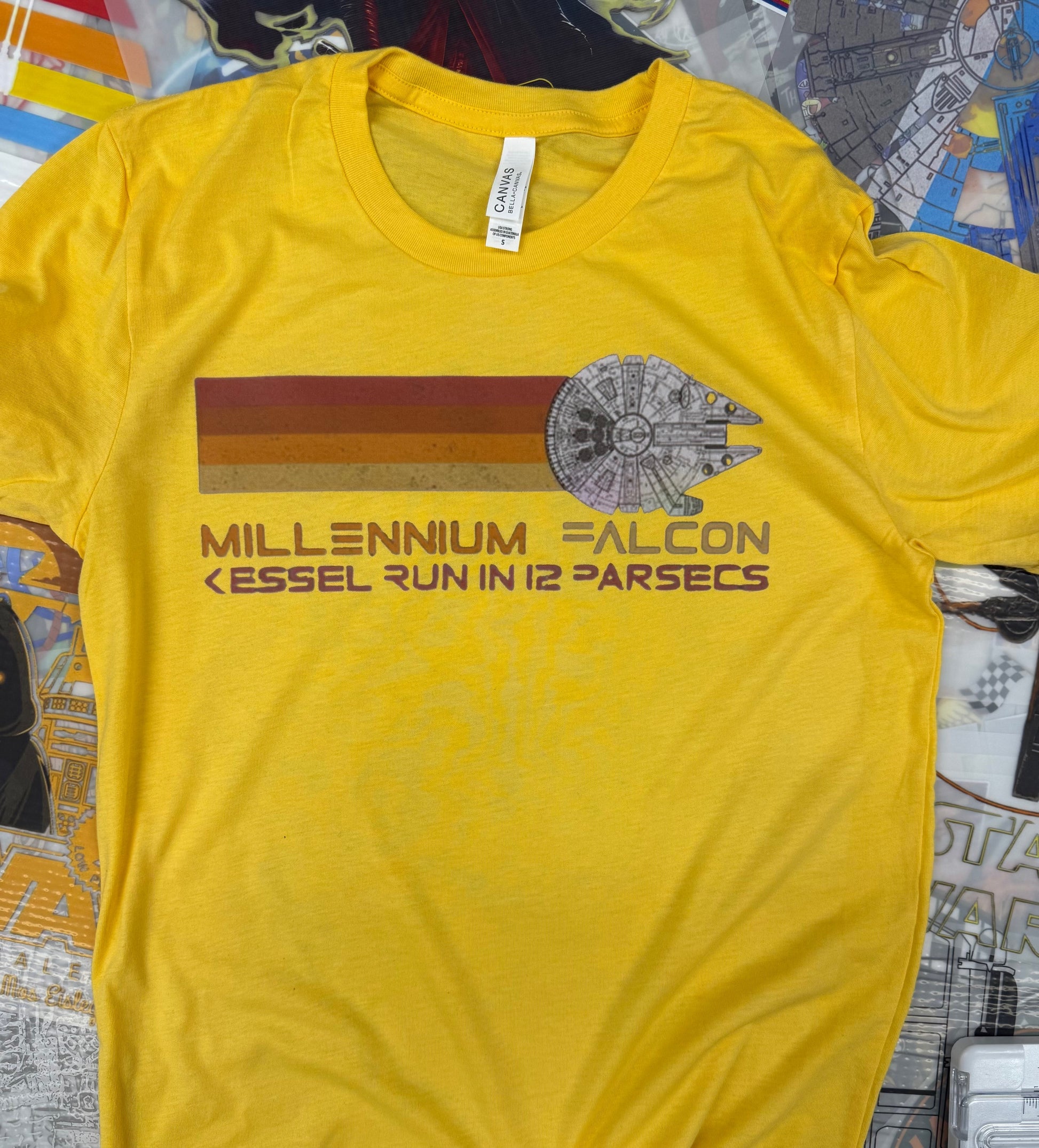 STAR WARS RETRO YELLOW T SHIRT