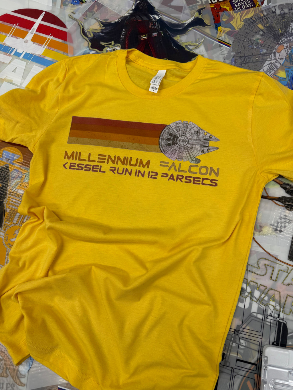 STAR WARS RETRO YELLOW T SHIRT