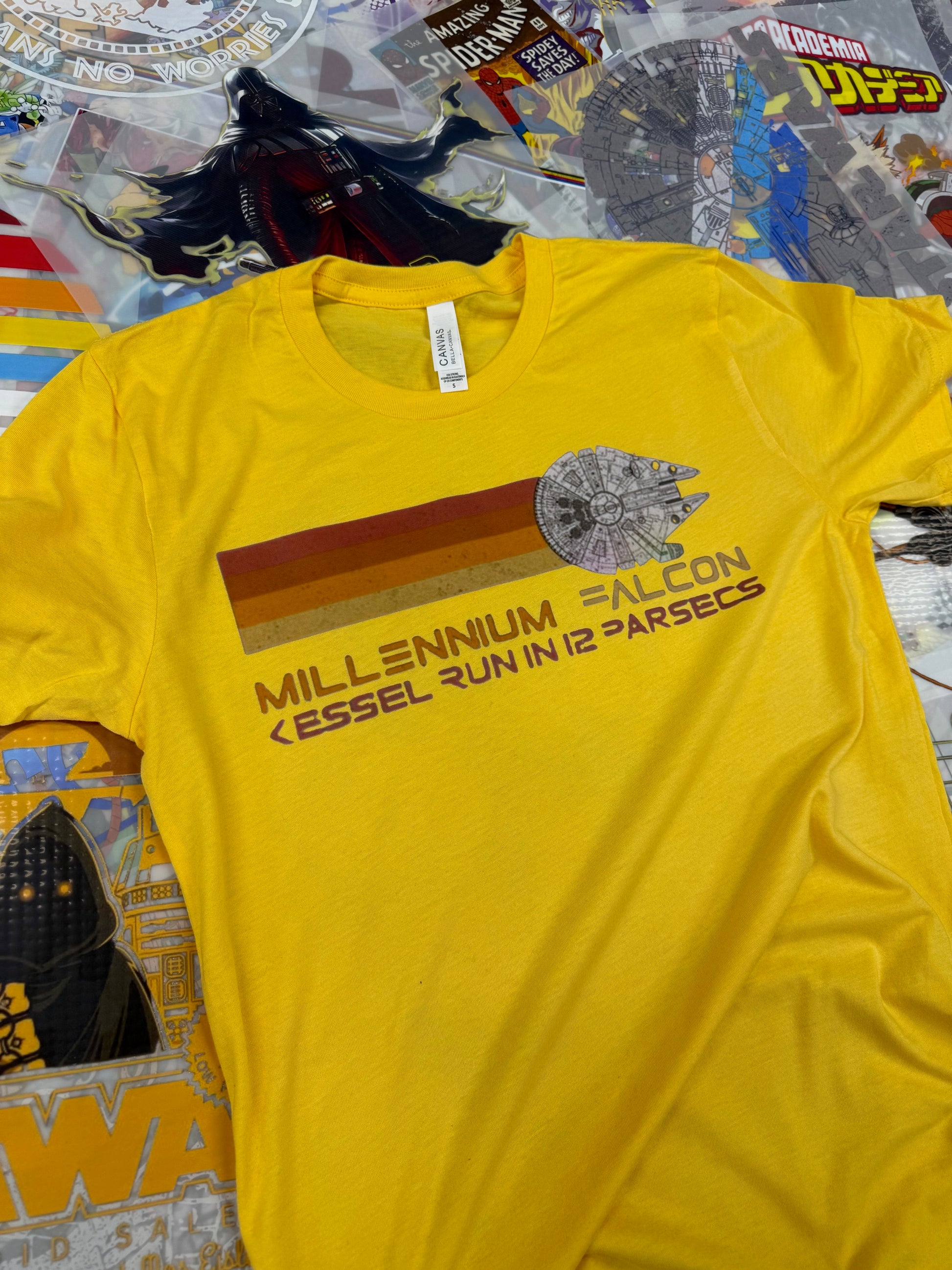 STAR WARS RETRO YELLOW T SHIRT