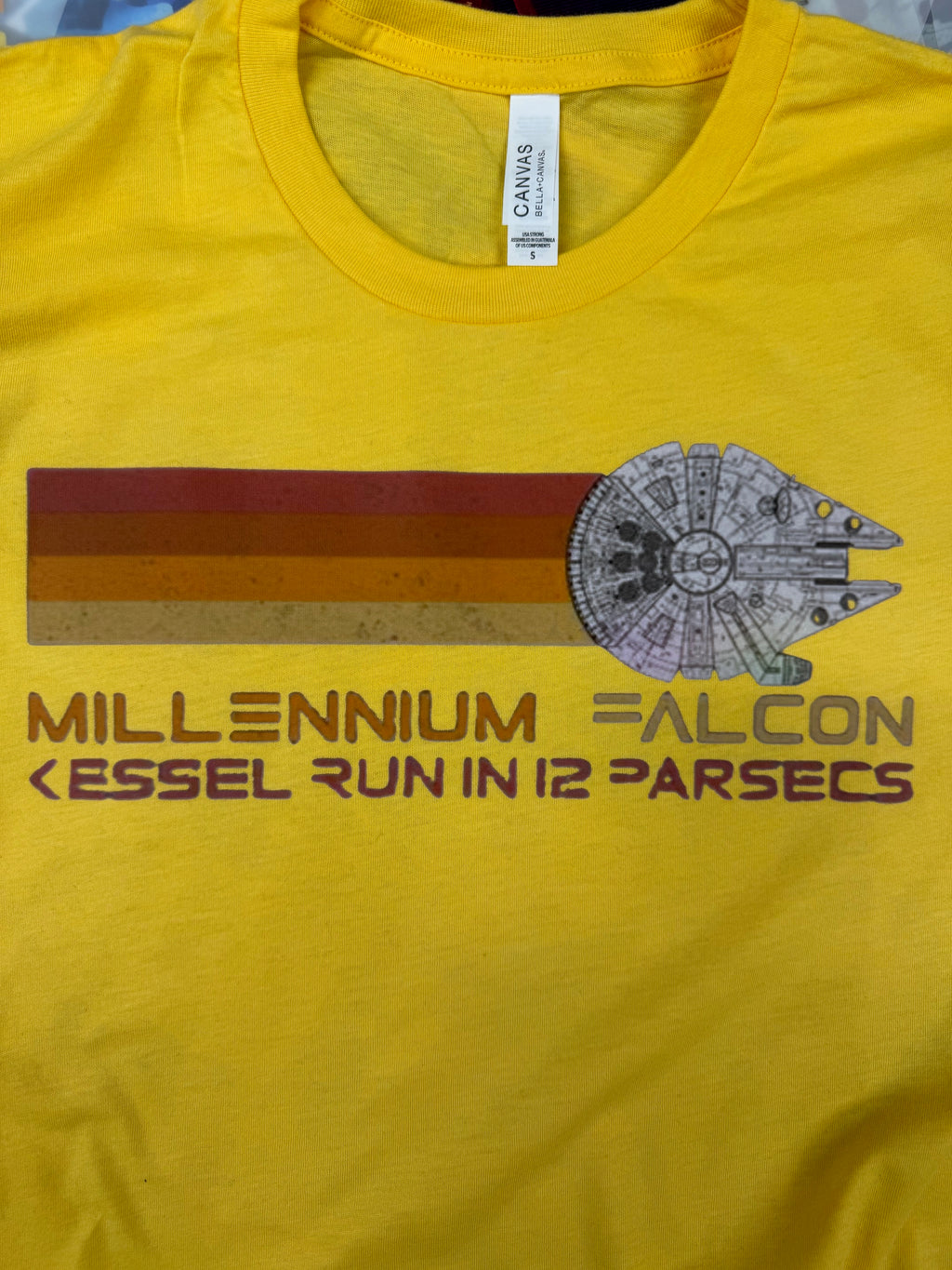 STAR WARS RETRO YELLOW T SHIRT
