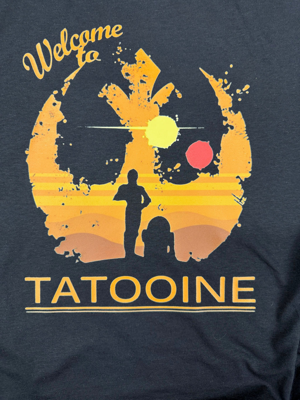 STAR WARS TATOOINE BLACK T SHIRT