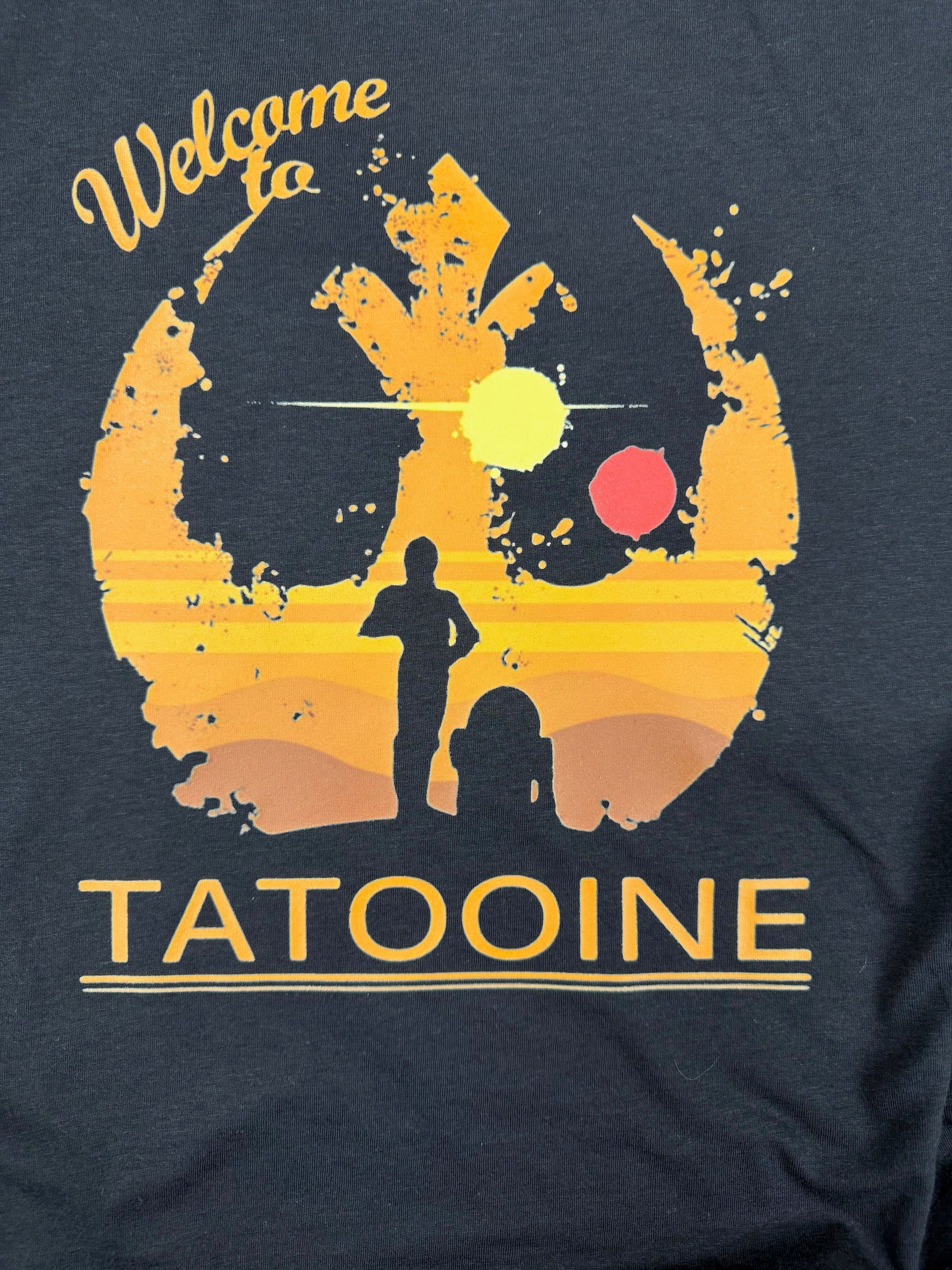 STAR WARS TATOOINE BLACK T SHIRT