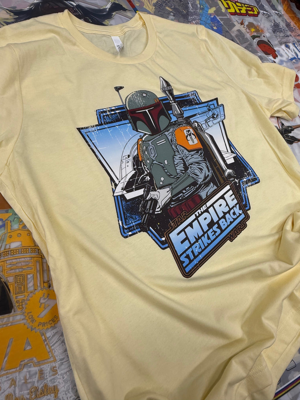STAR WARS EMPIRE STRIKES BACK YELLOW T SHIRT