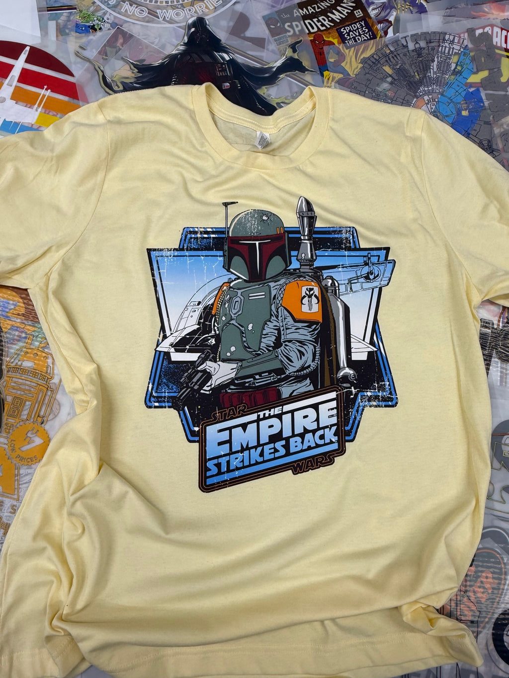 STAR WARS EMPIRE STRIKES BACK YELLOW T SHIRT