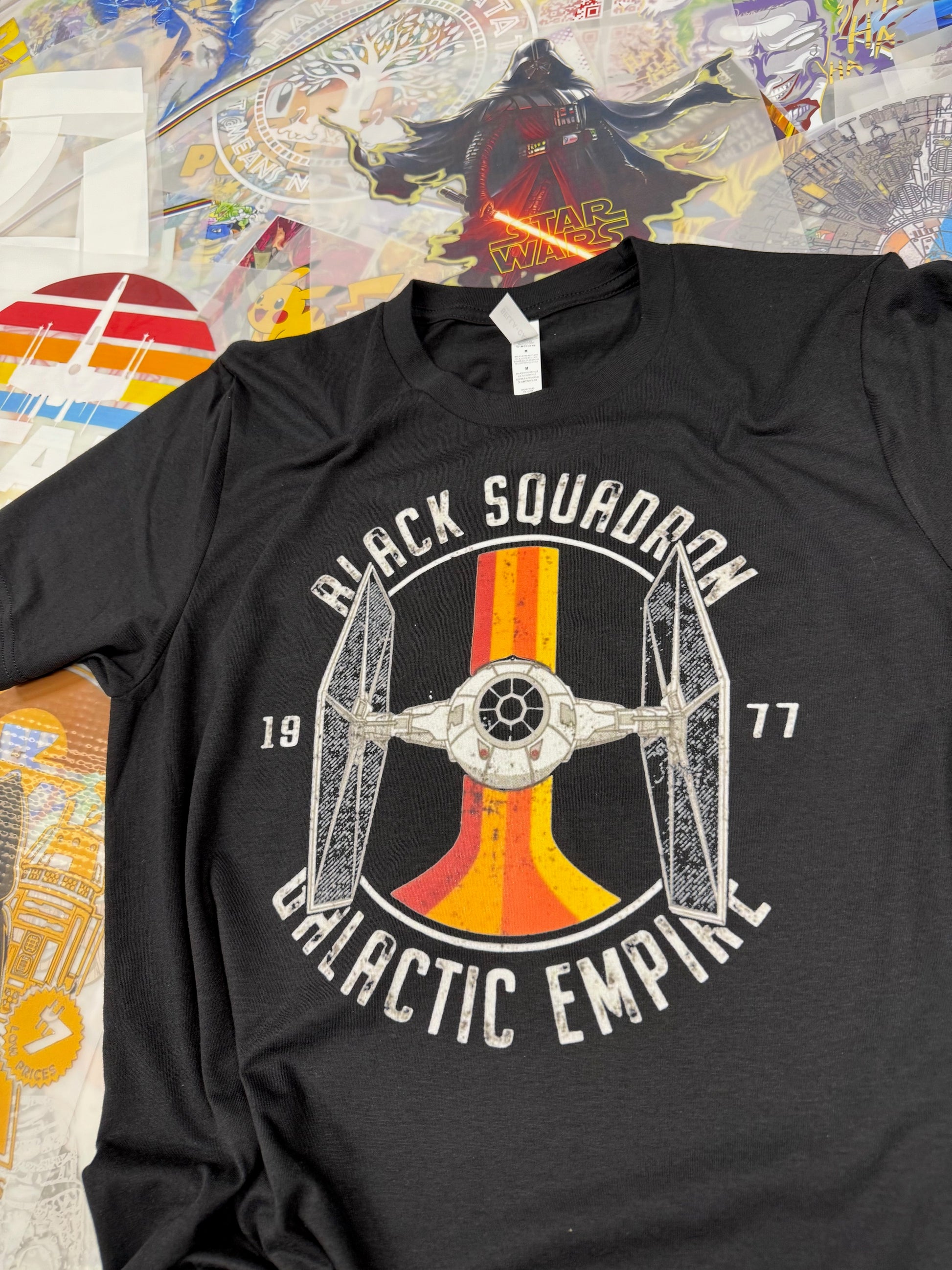 STAR WARS TIE FIGHTER  BLACK T SHIRT