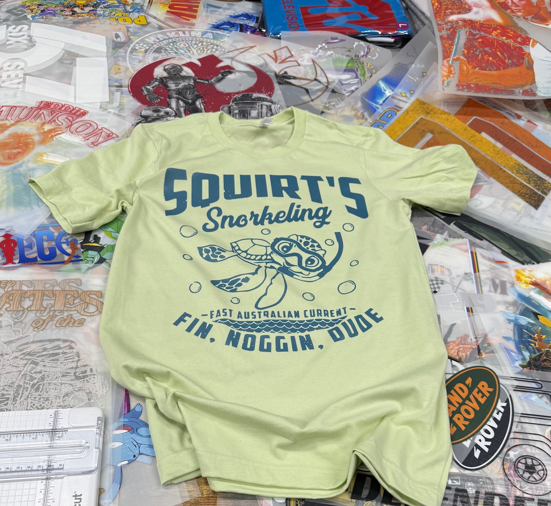 FINDING NEMO SQUIRT LIME T SHIRT