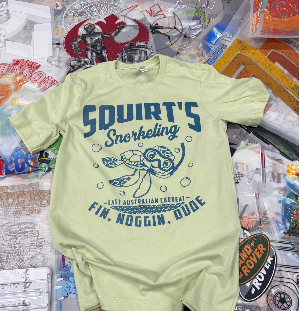 FINDING NEMO SQUIRT LIME T SHIRT