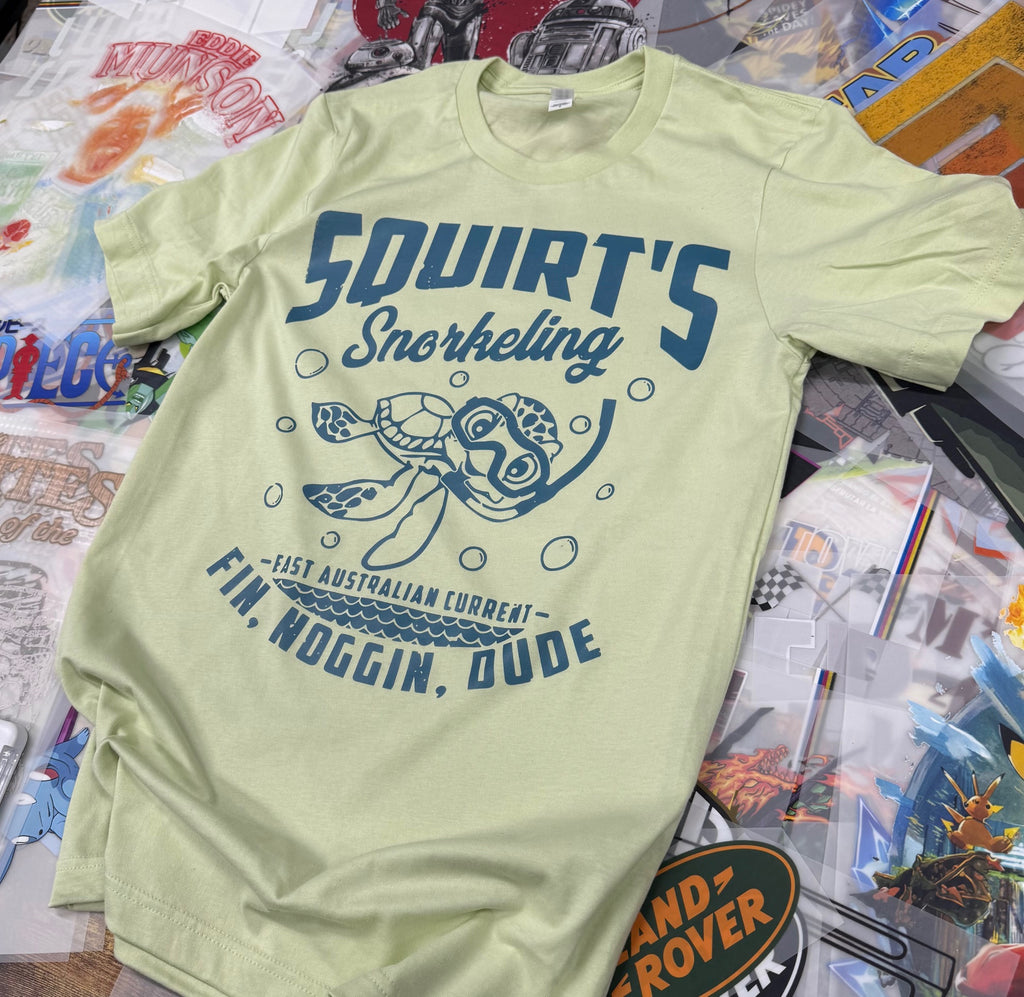 FINDING NEMO SQUIRT LIME T SHIRT