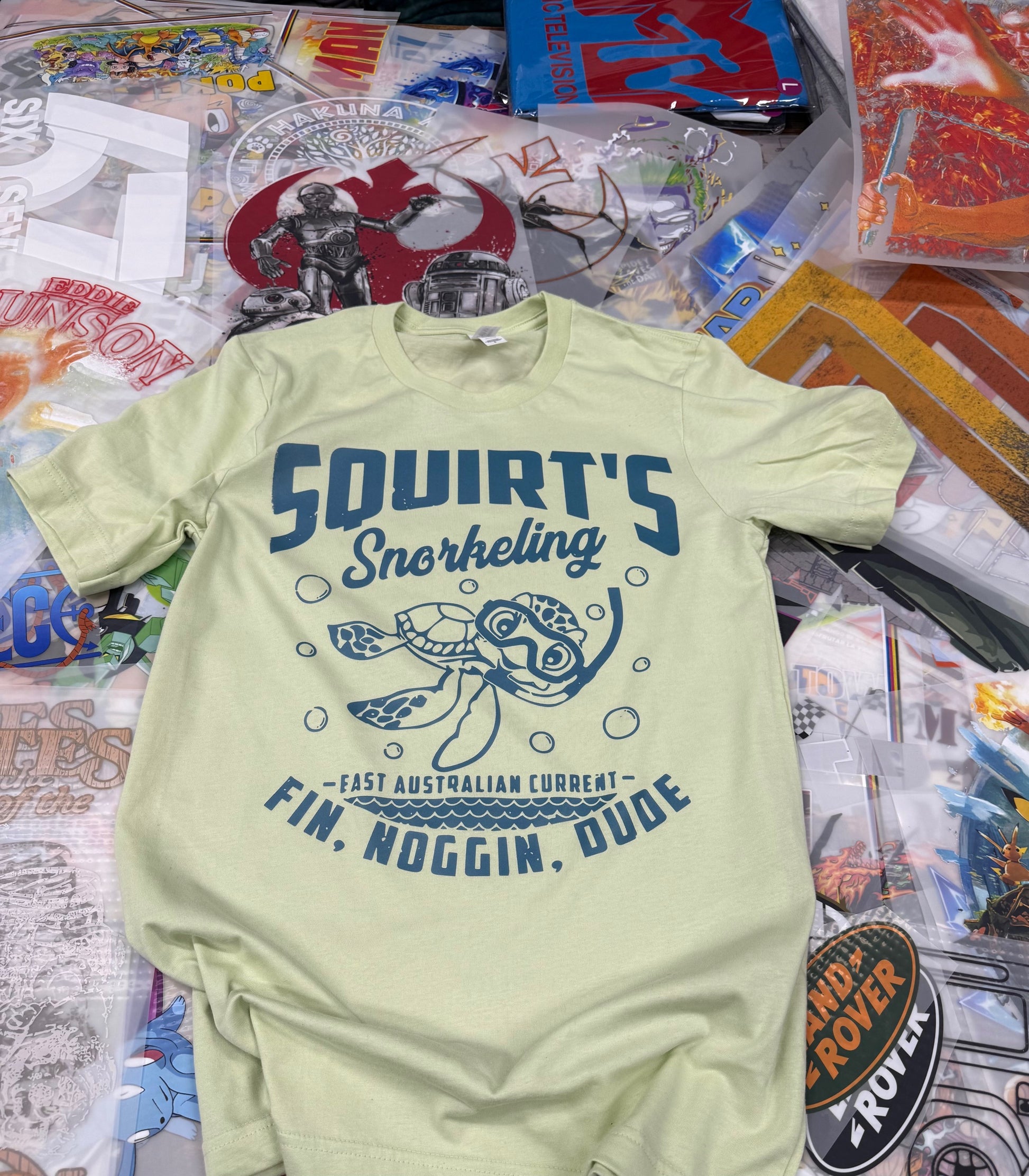 FINDING NEMO SQUIRT LIME T SHIRT