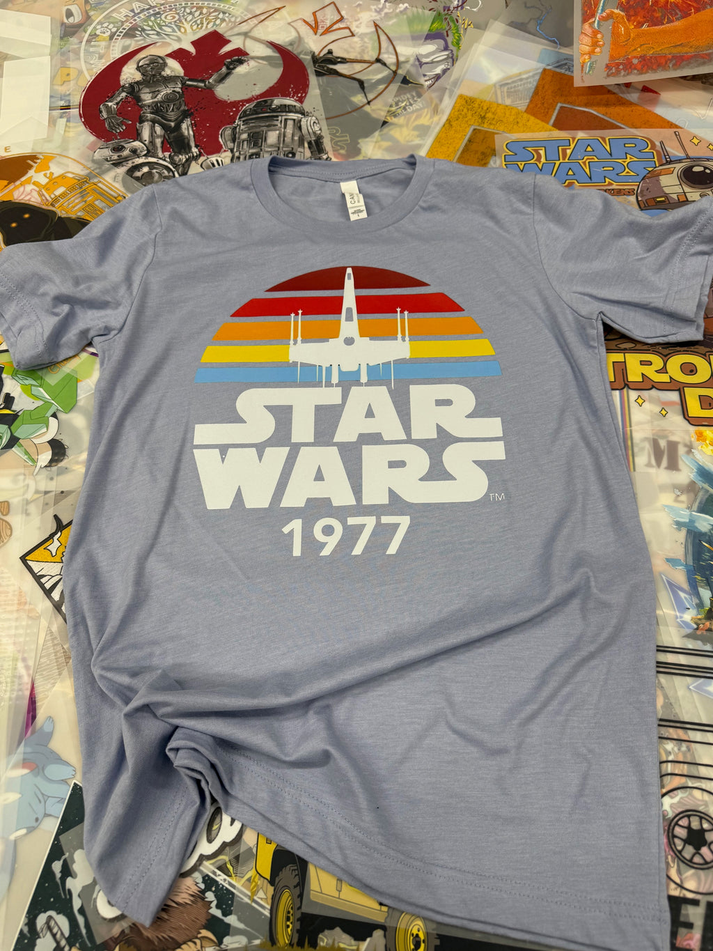 STAR WARS X WING RETRO BLUE T SHIRT
