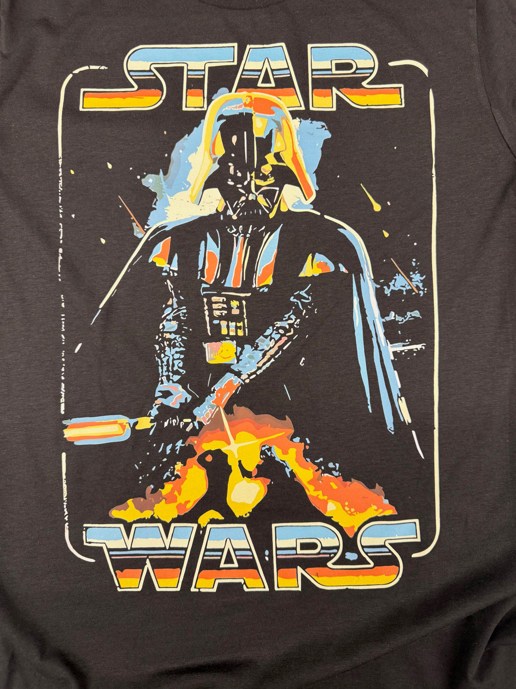 STAR WARS DARTH VADER RETRO BLACK T SHIRT