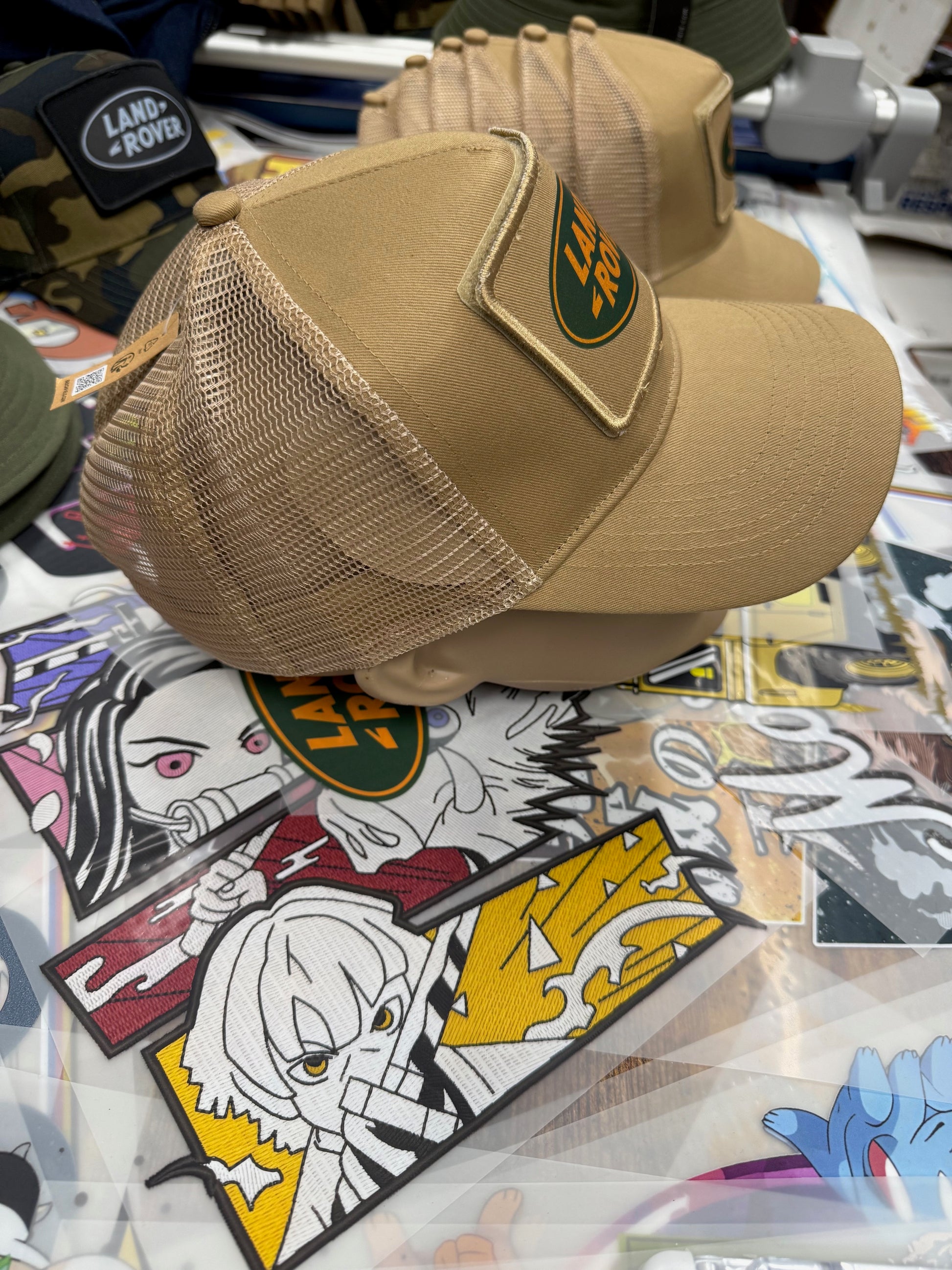 LANDROVER DESERT STORM COLOURED TRUCKERS CAP