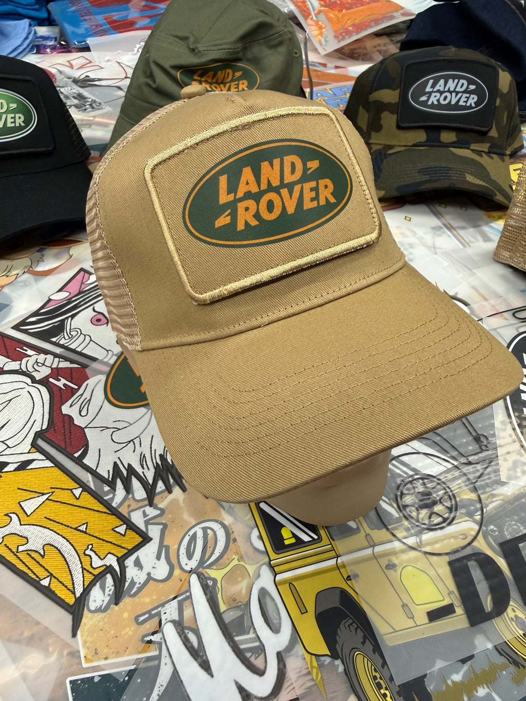 LANDROVER DESERT STORM COLOURED TRUCKERS CAP