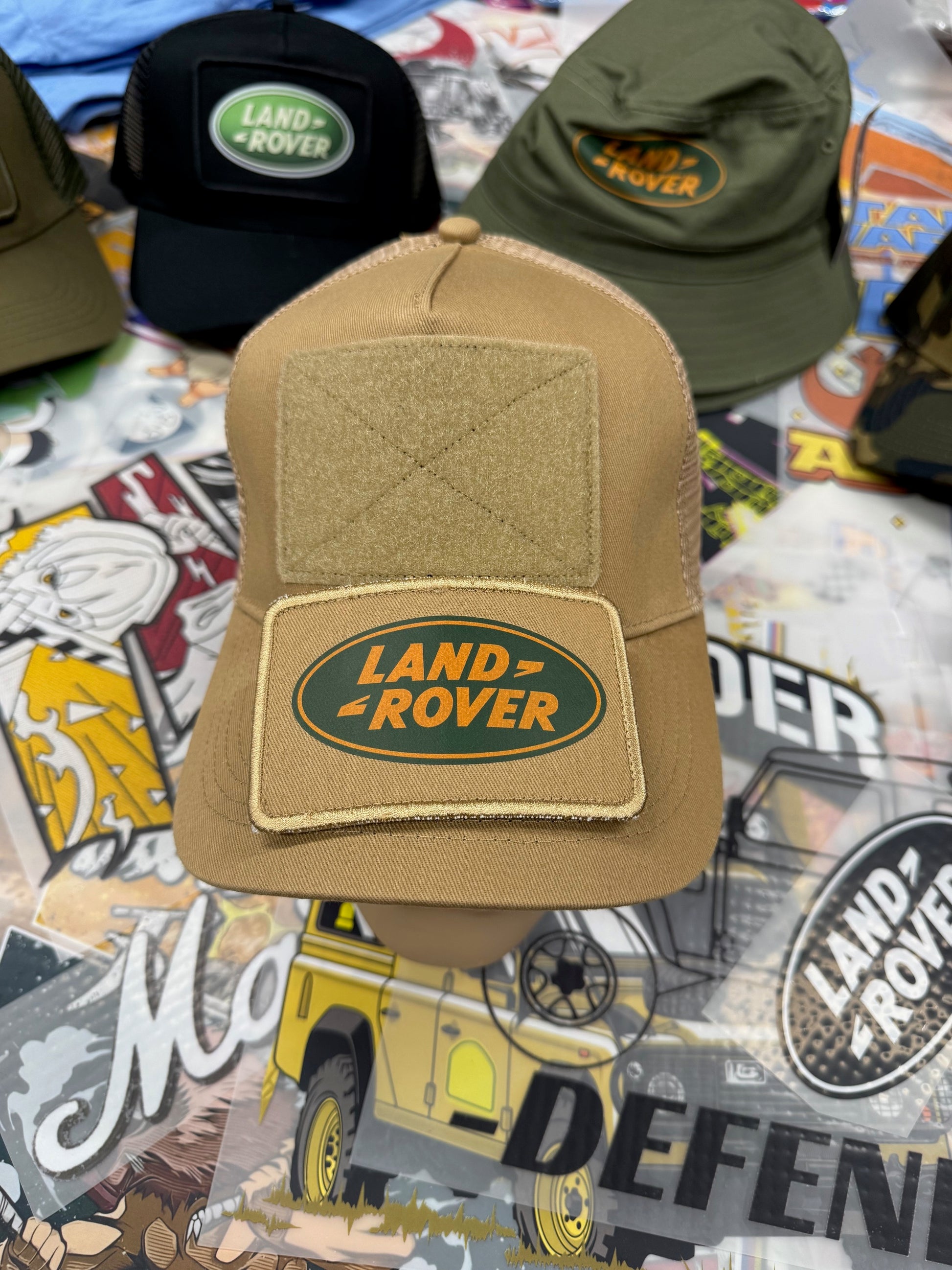 LANDROVER DESERT STORM COLOURED TRUCKERS CAP