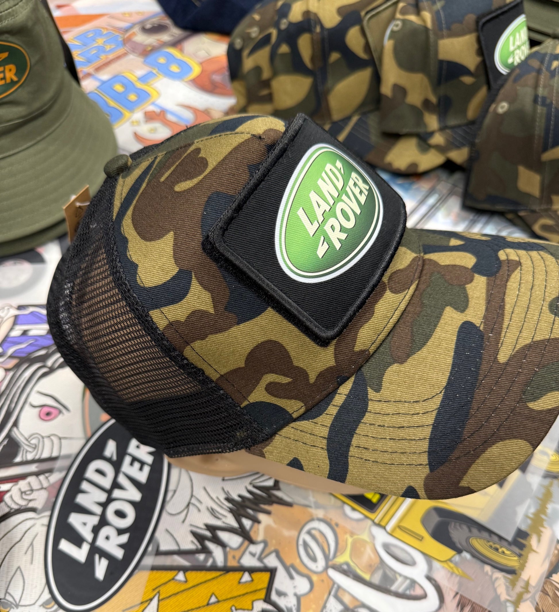 LANDROVER CAMOUFLAGE TRUCKERS CAP