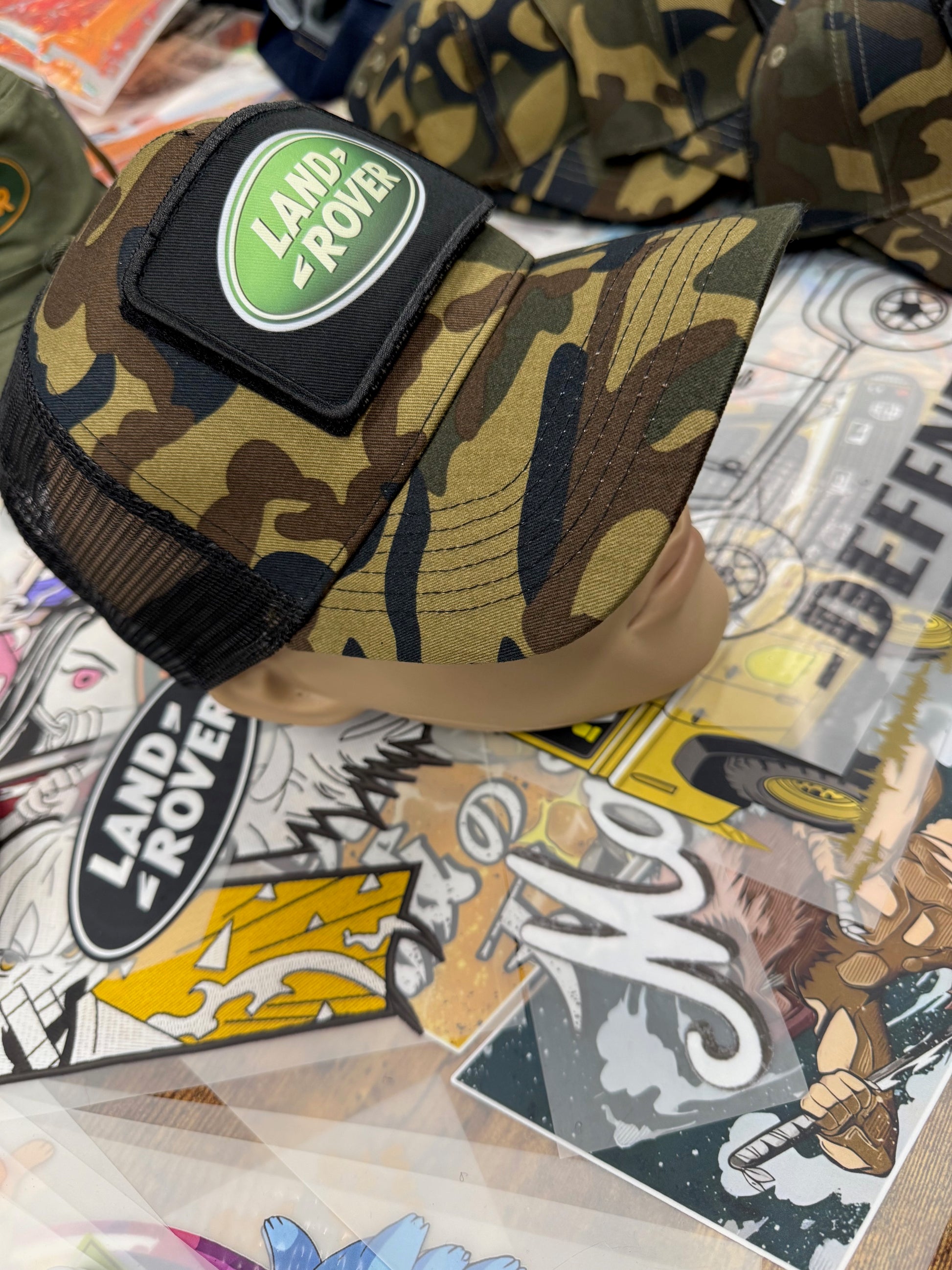 LANDROVER CAMOUFLAGE TRUCKERS CAP
