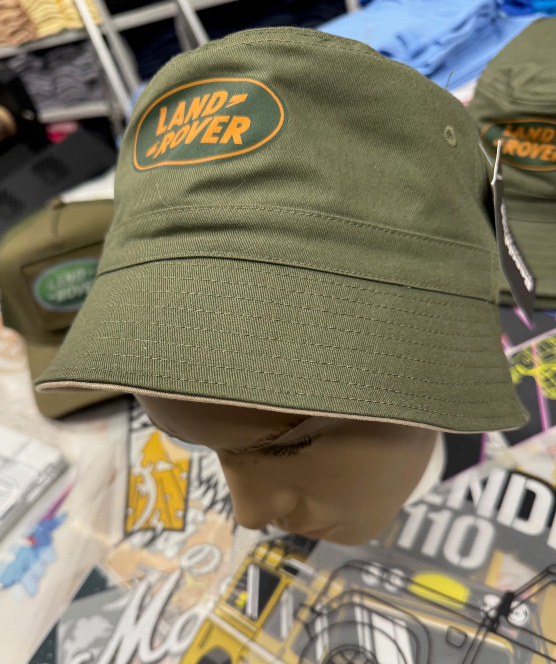 LANDROVER GREEN BUCKET HAT