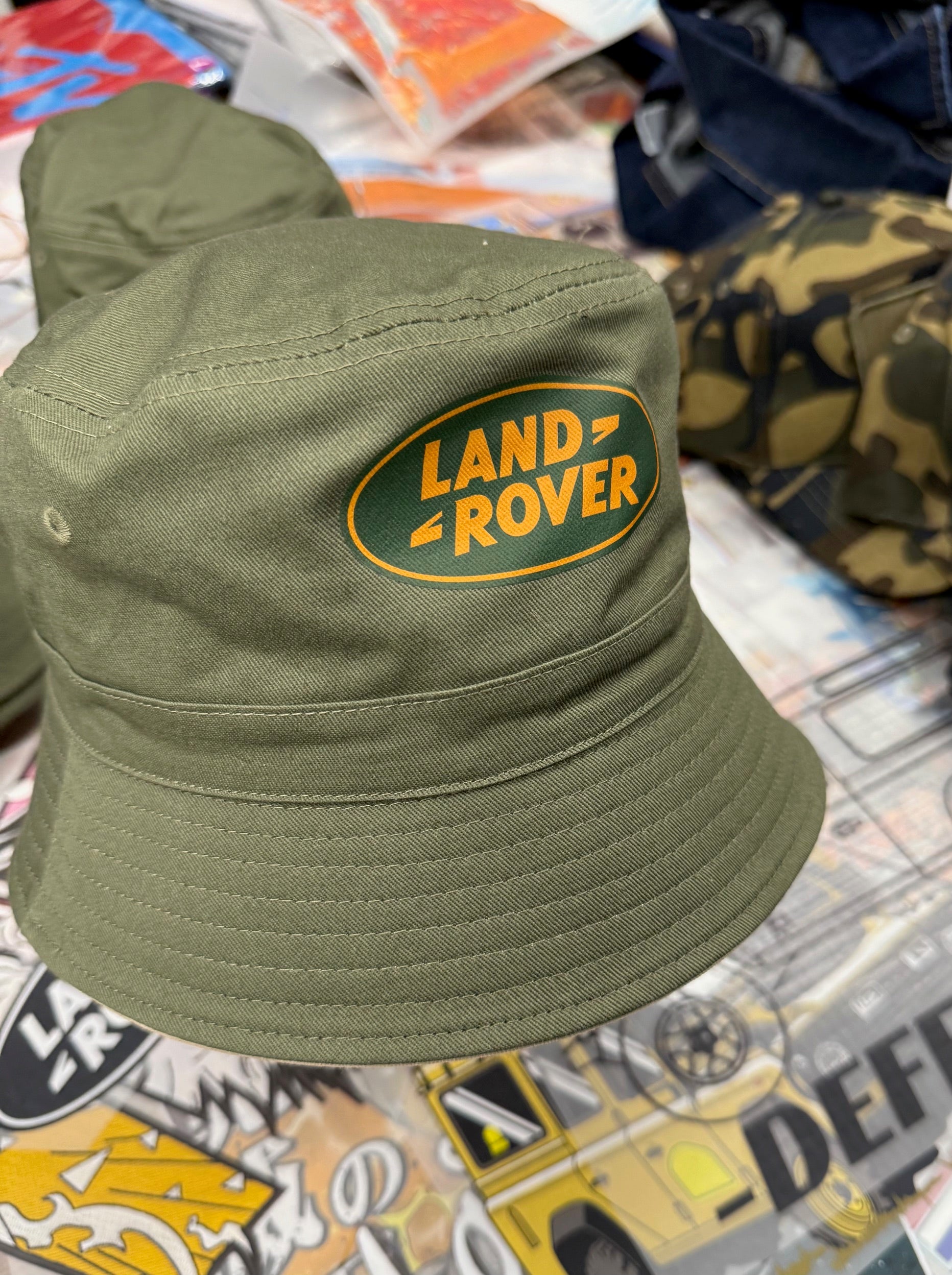 LANDROVER GREEN BUCKET HAT