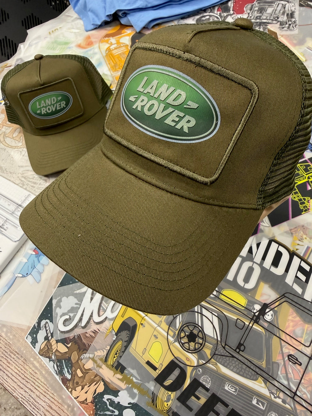 LANDROVER GREEN TRUCKERS CAP