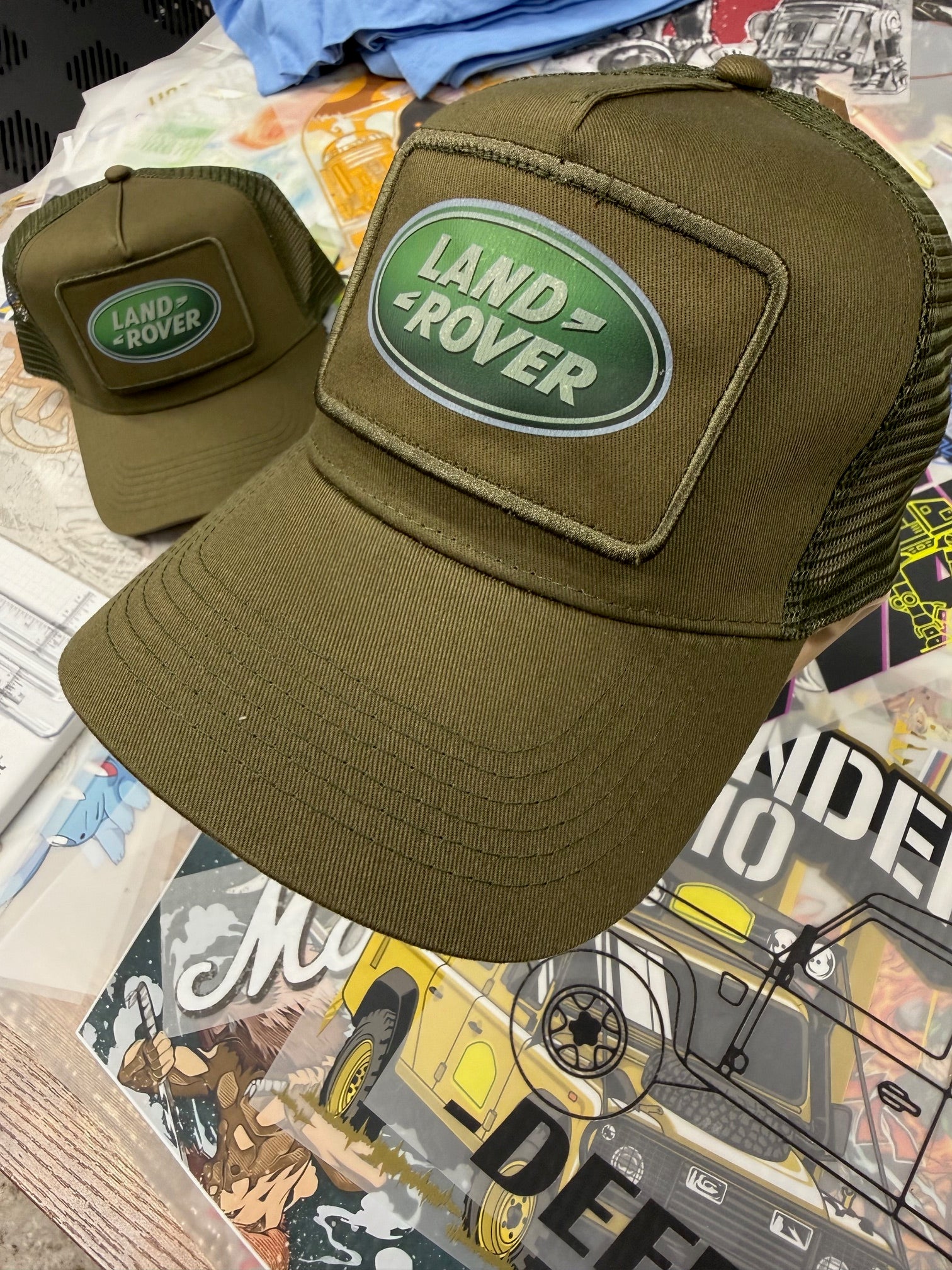 LANDROVER GREEN TRUCKERS CAP