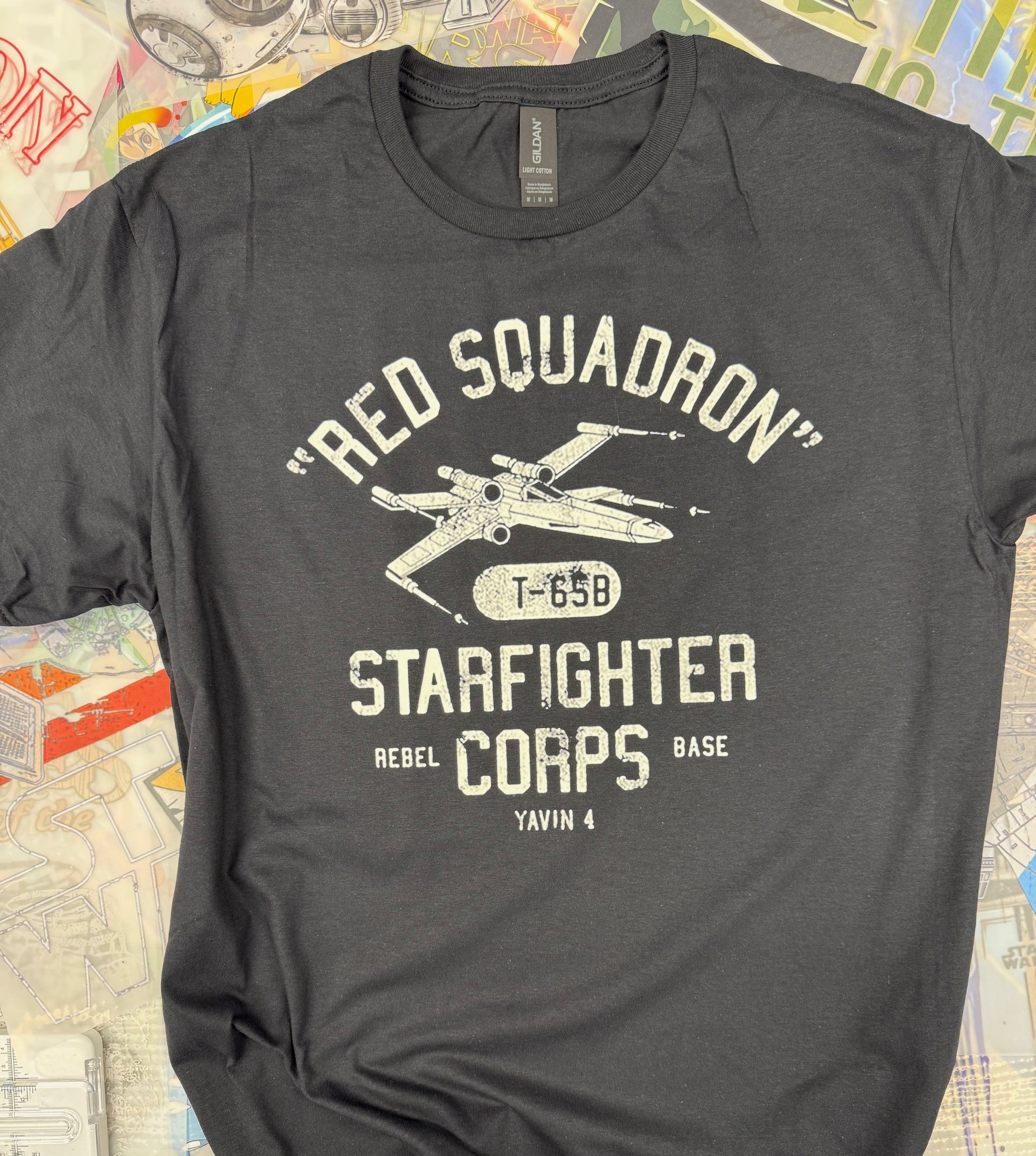 STAR WARS STARFIGHTER BLACK T SHIRT