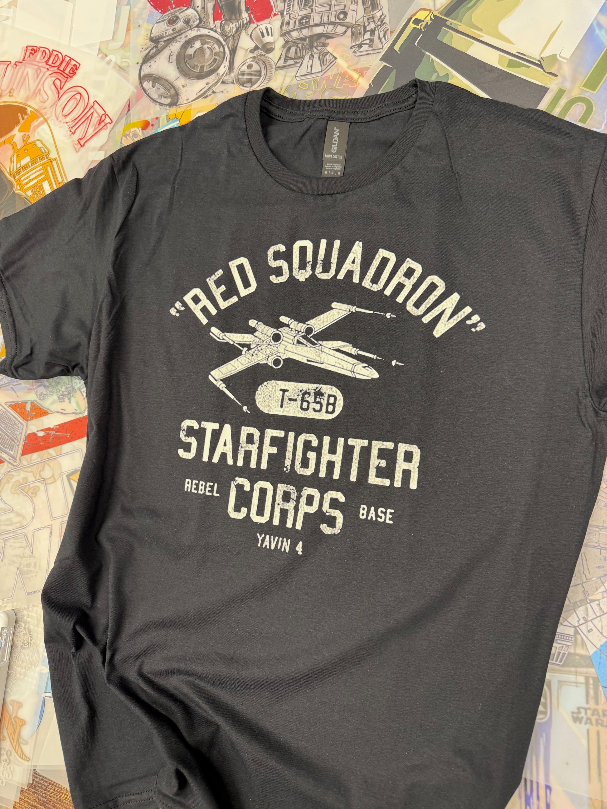 STAR WARS STARFIGHTER BLACK T SHIRT