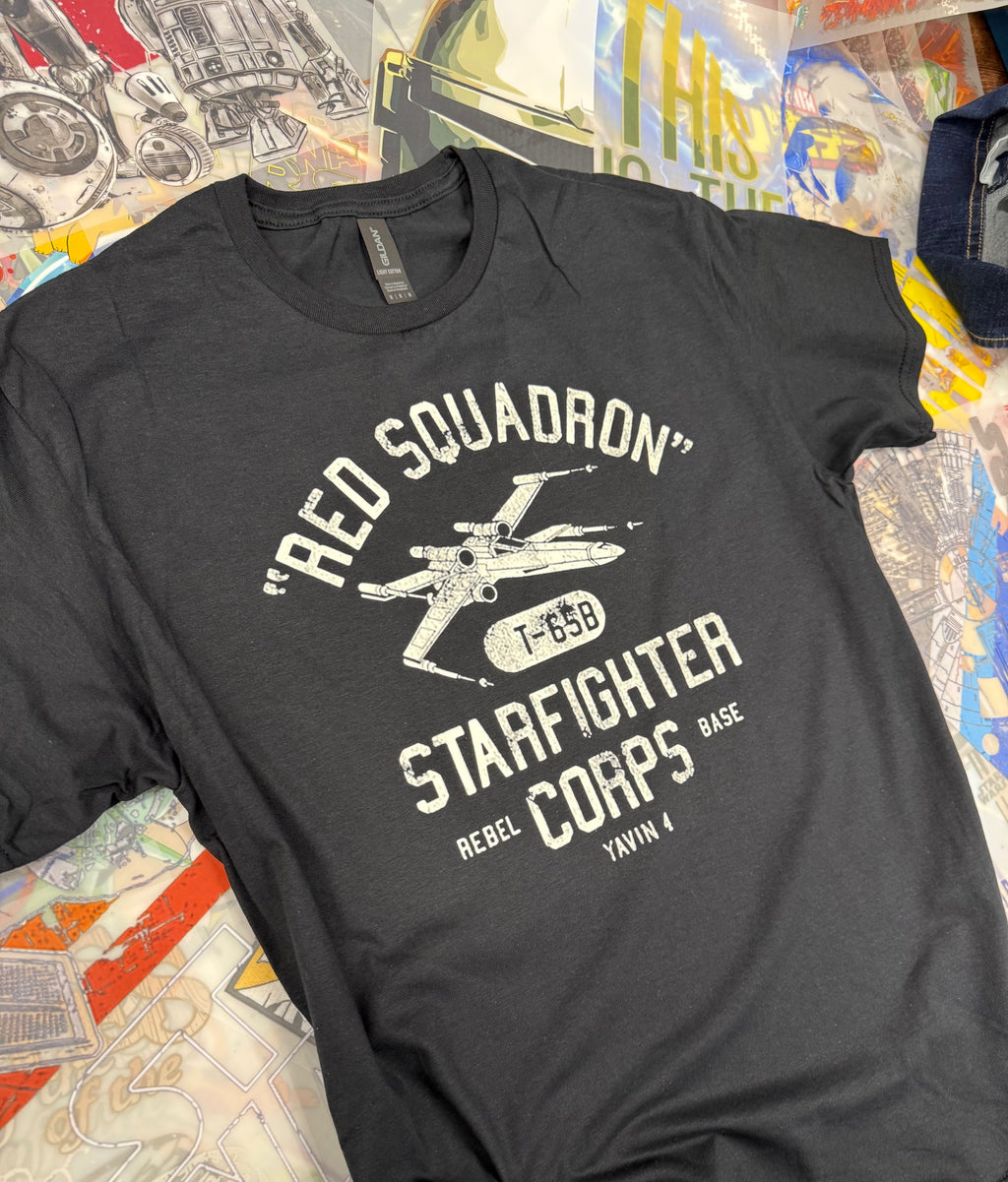 STAR WARS STARFIGHTER BLACK T SHIRT