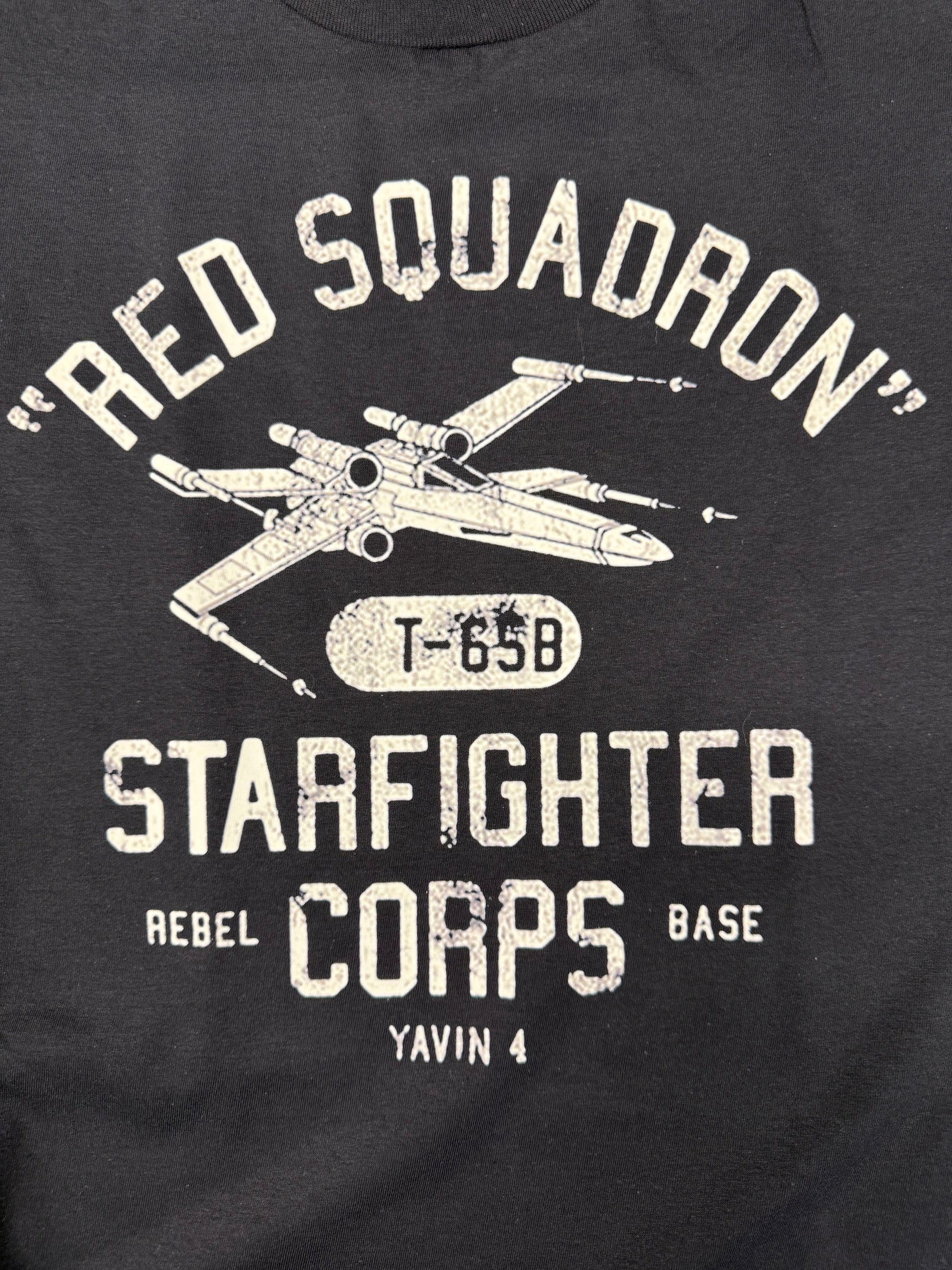 STAR WARS STARFIGHTER BLACK T SHIRT