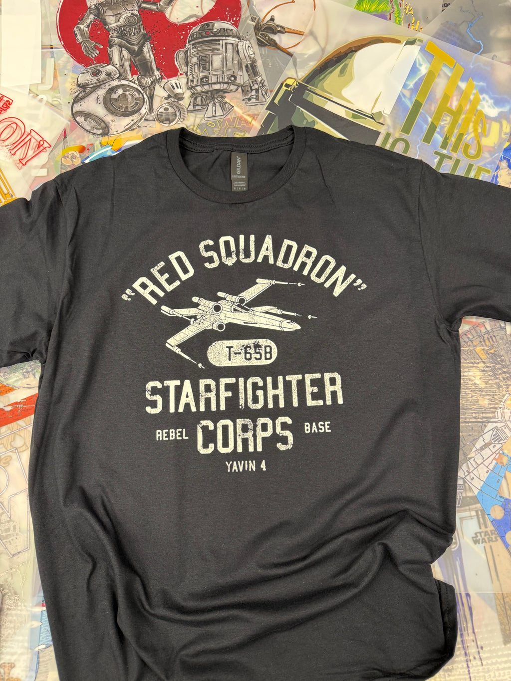 STAR WARS STARFIGHTER BLACK T SHIRT
