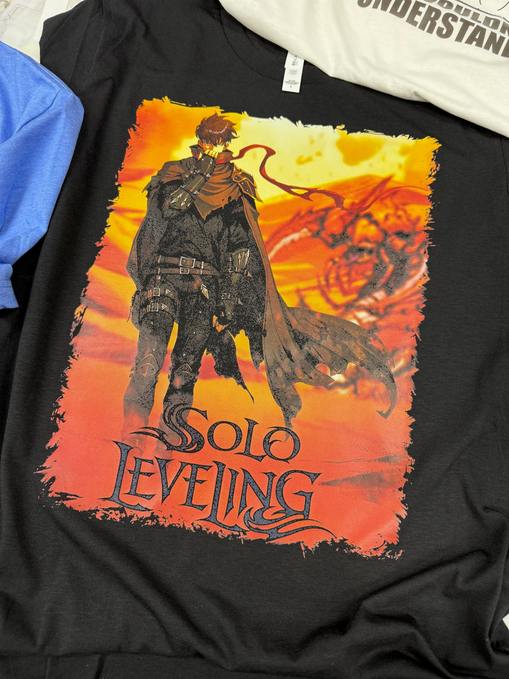SOLO LEVELLING SUNG JIN-WOO BLACK T SHIRT